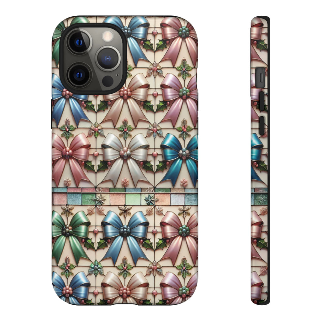 Coquette Bows Pastel Phone Case for iPhone 17 ,  15 14 13 12  21 23 Samsung, and Pixel | Stylish Protective Cover Gift for Her Perfect for Floral Lover