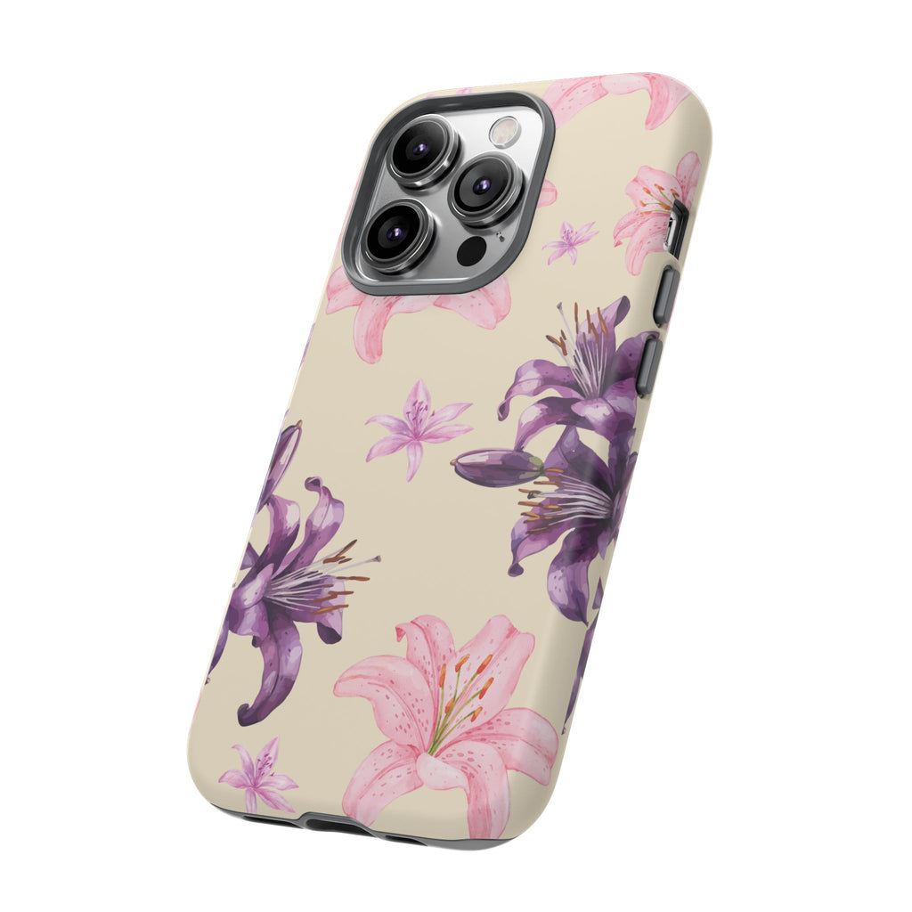 Blooming Tiger Lily Phone Case - Compatible with iPhone, Samsung, and Pixel | Stylish Protective Cover Gift for Her Perfect for Floral Lover