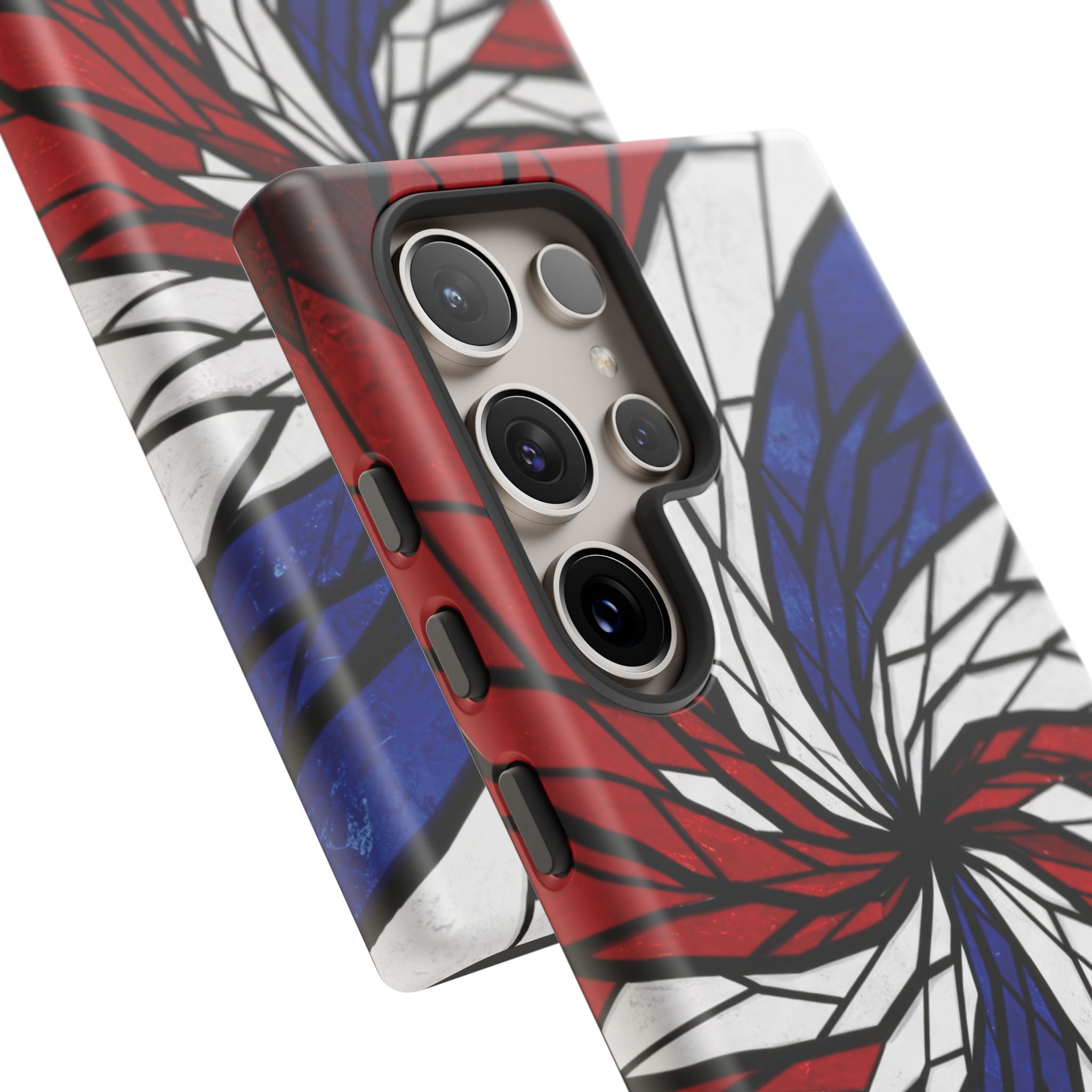 Patriotic Red White & Blue Phone Case – USA Flag Design, Independence Day Gift, Protective Cover for iPhone, Samsung, Pixel