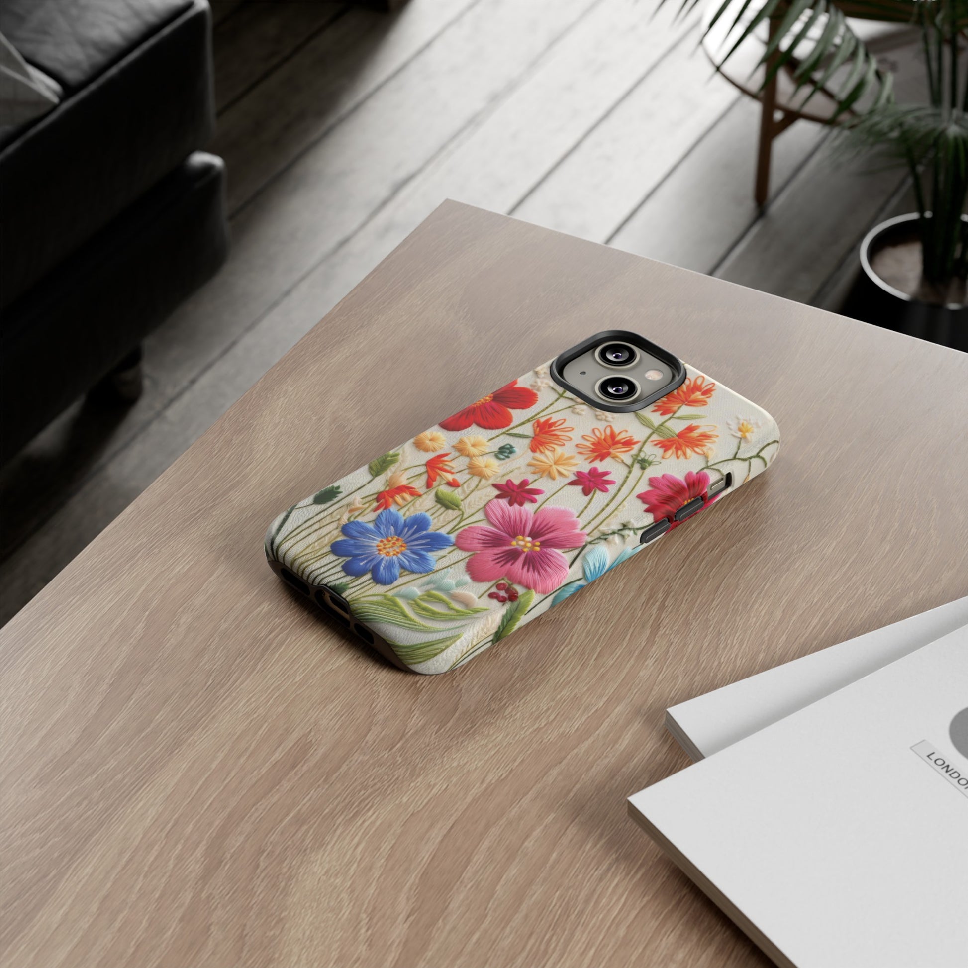 3D Floral Phone Case Elegant Faux Flower Durable for iPhone Samsung Smartphone iPhone 15, 14, 13 Samsung Gift for Mom