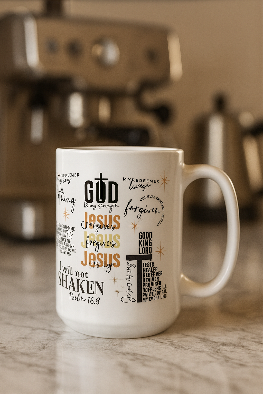Jesus Quotes Bible Verse Mug All-Over Scripture Design 11oz/15oz, Dishwasher & Microwave Safe, Christian Gift for Coffee, Tea & Hot Chocolate Lovers Gift for Mom