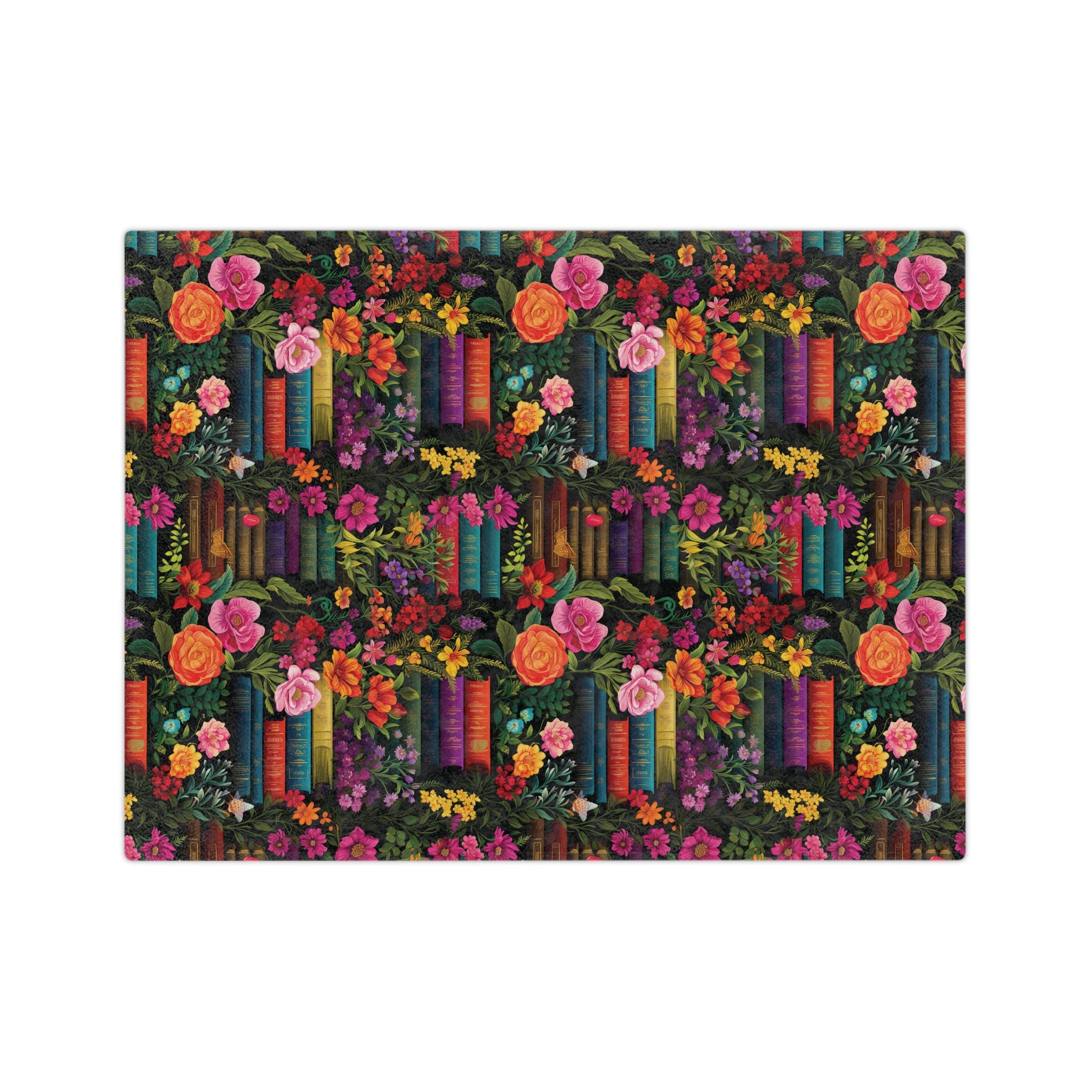 Ultra-Soft Minky Blanket Cozy Comfort Throw Books and Floral Design – Perfect for Reading Nooks and Bedrooms Plush Microfiber for Maximum Comfort Blanket, Perfect for Snuggling Decor, Cozy All-Season Warmth,Housewarming Gift Throw - MRSBYVALLE