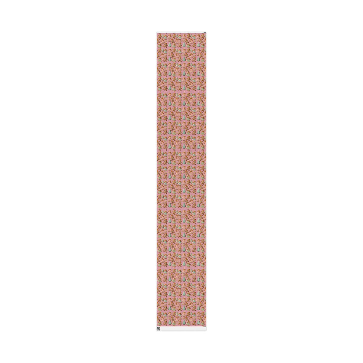 Gingerbread Cookies Pink Wrapping Paper Christmas