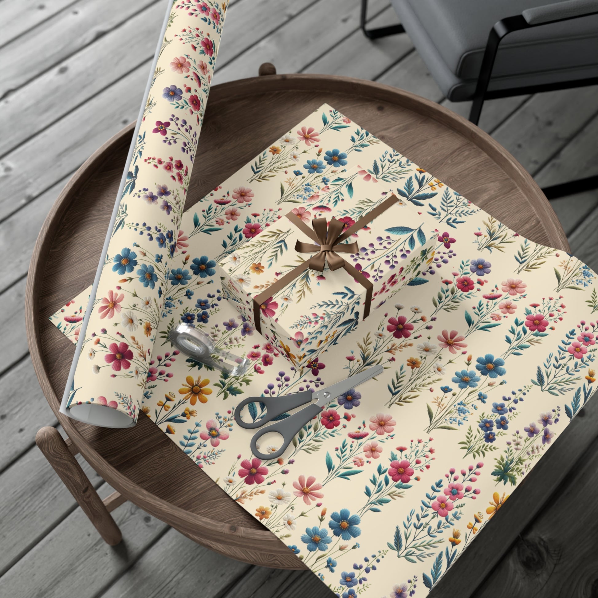 Best Beautiful Wildflower Wrapping Paper Vibrant Floral Patterns on Premium Quality Paper for All Occasions Perfect for Birthdays, Weddings, and Special Celebrations Mother's Day, Christmas - MRSBYVALLE