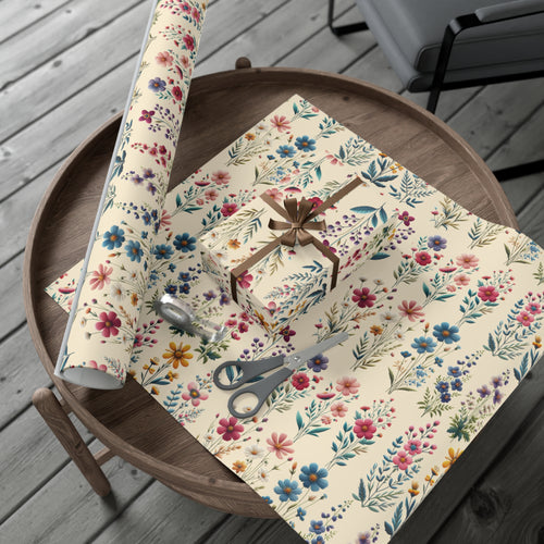 Best Beautiful Wildflower Wrapping Paper Vibrant Floral Patterns on Premium Quality Paper for All Occasions Perfect for Birthdays, Weddings, and Special Celebrations Mother's Day, Christmas - MRSBYVALLE