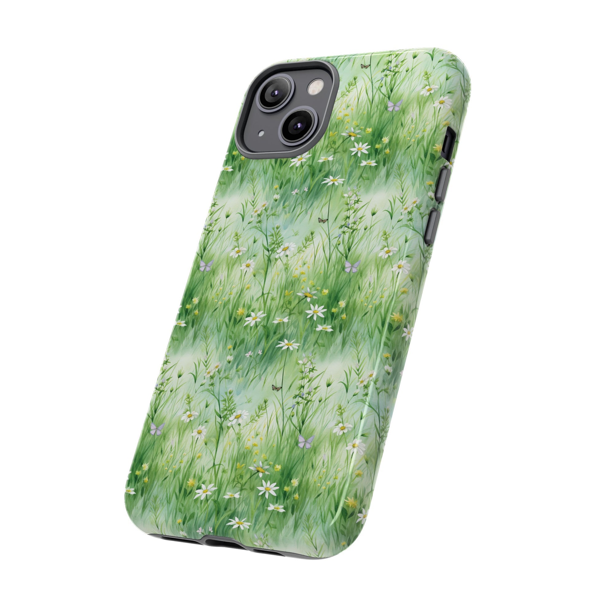 Beautiful Watercolor Grassing Daisy Boho Chic Design Phone Case Protective Cover for All Models Gift for Mom Accessory Gift for Her