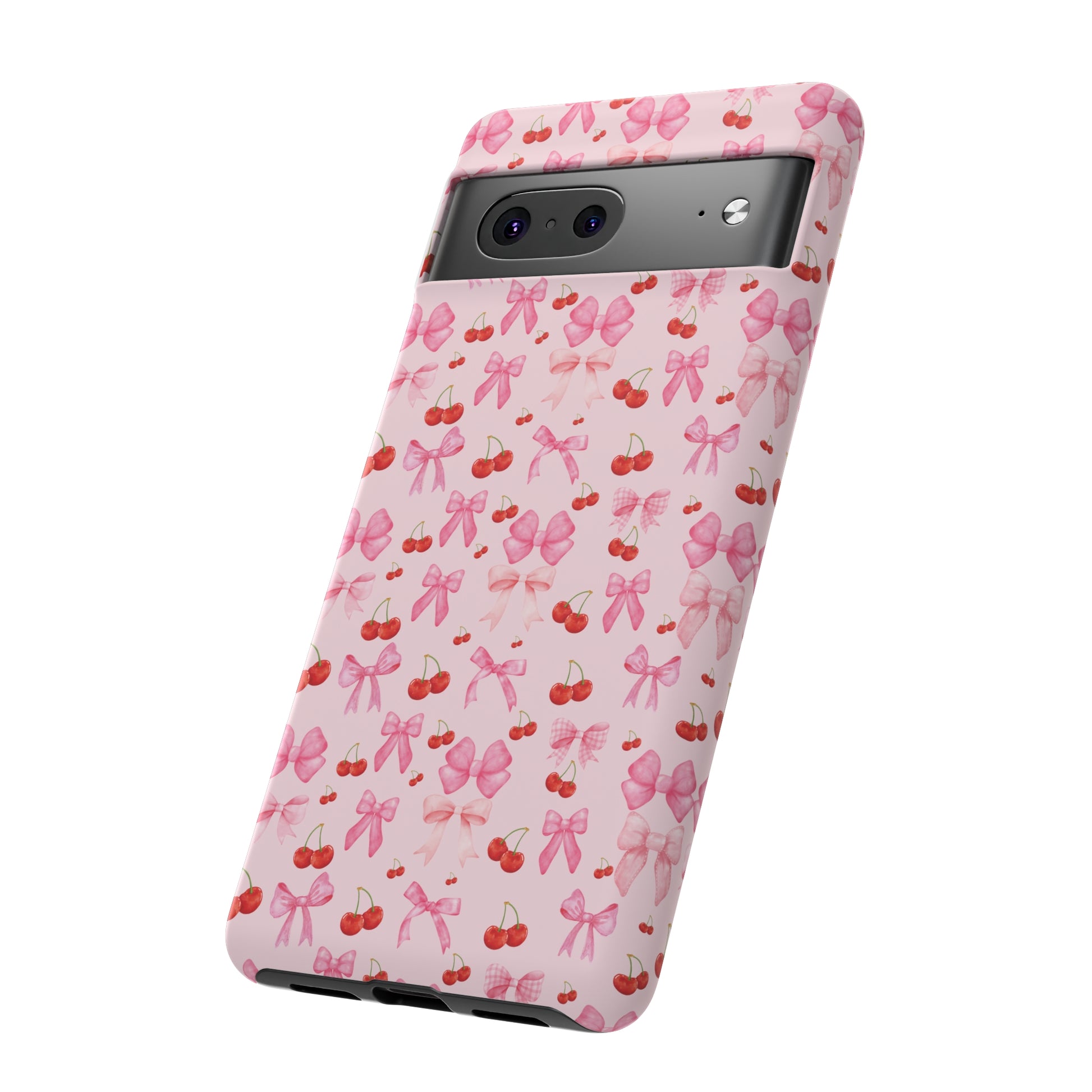 Coquette phone case Cherry Coquette Ribbon Bow iPhone Case Fruity, Girly Gift for Her Phone 15, Samsung iPhone Samsung Gift for Her Case iPhone 15, Samsung iPhone Samsung Accessory Gift for Her.
