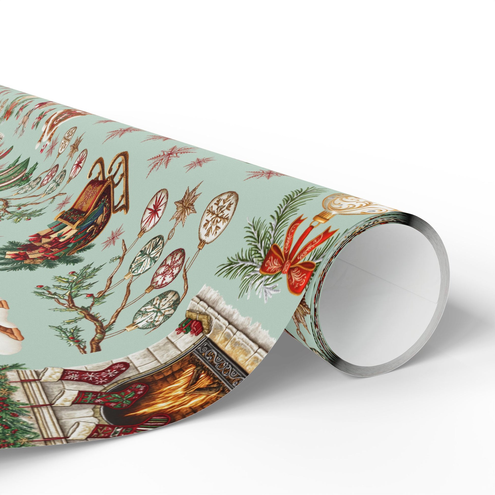 Vintage Christmas Wrapping Paper Festive Holiday Gift Wrap with Retro-Inspired Designs, Perfect for Christmas Presents, Crafting, & Holiday Decor – Premium Quality