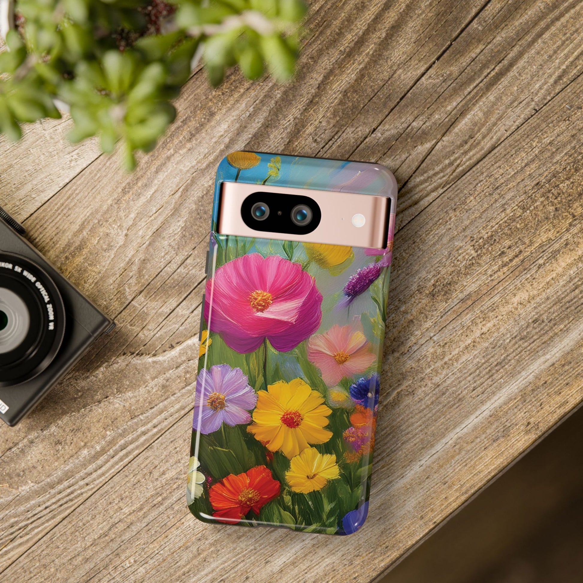 Vibrant Wildflower Painting Phone Case Hand-Painted Floral Art Design | Bright Nature-Inspired Cover | Perfect Gift for Flower Lovers iPhone & Galaxy
