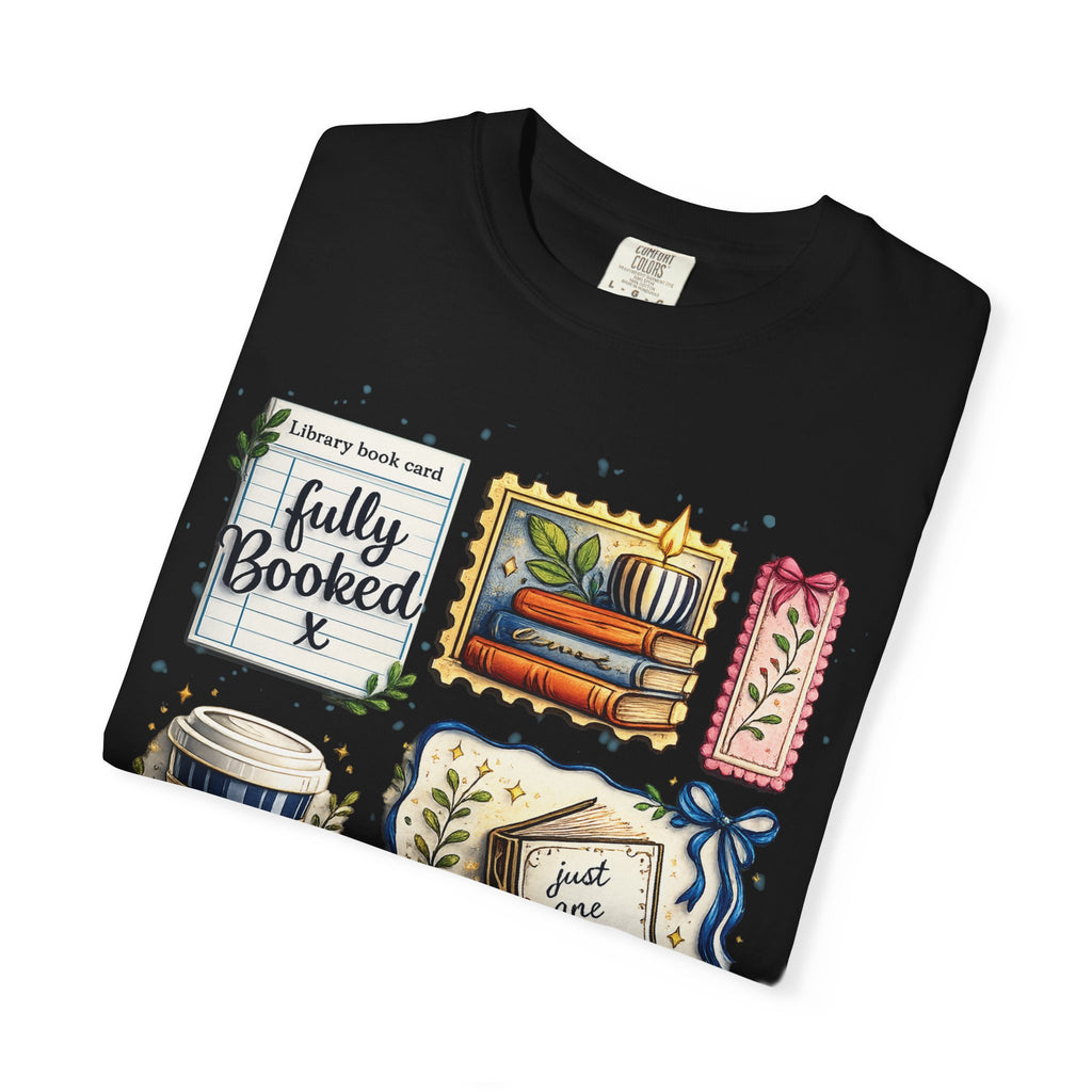 T-shirt Comfort Colors "Just One More Chapter & Coffee" – Confortable pour les amoureux des livres