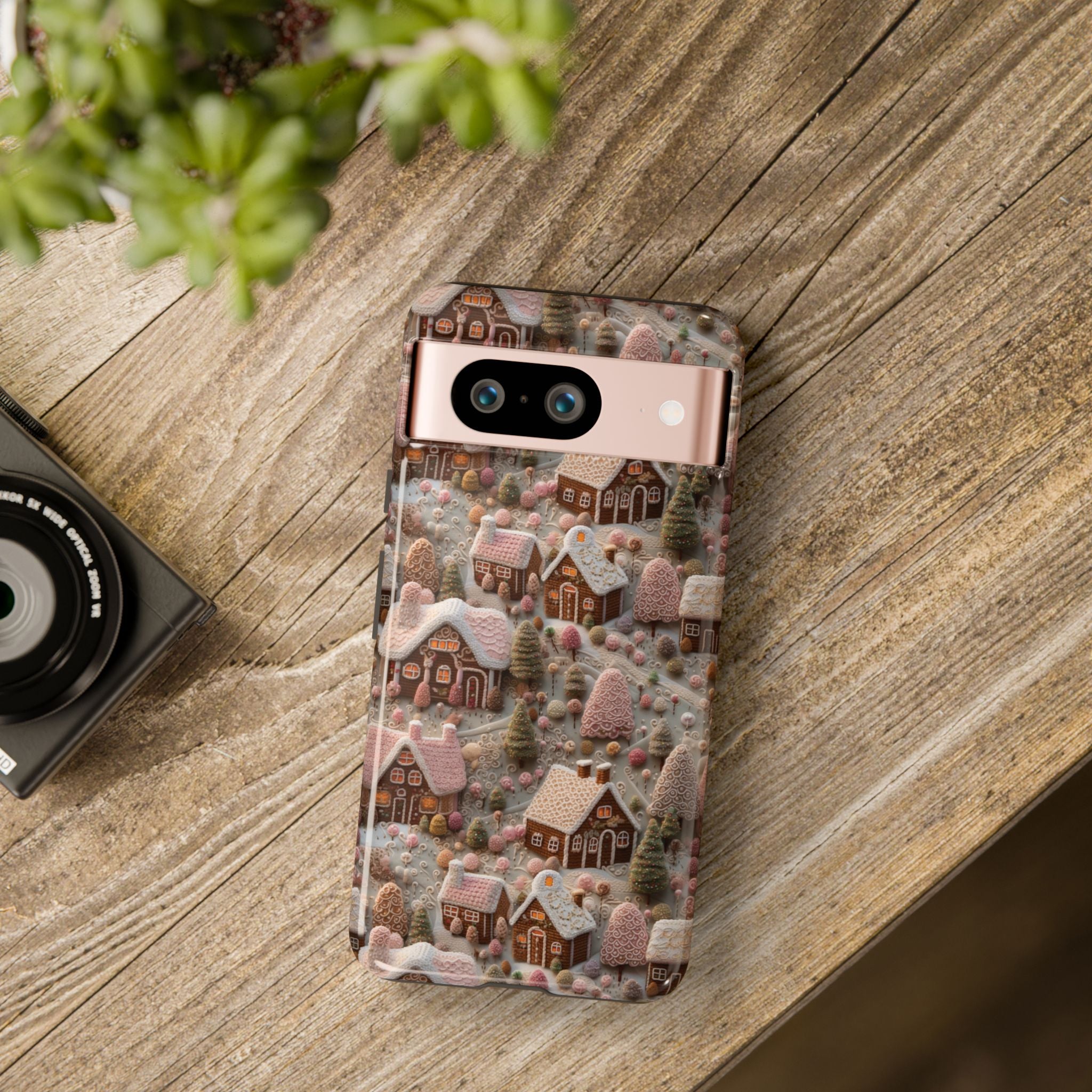 Gingerbread House 3D Phone Case Durable for iPhone Samsung Gift iPhone 15, 14, 13 Samsung Pixel Gift for Mom Accessory Gift for Her