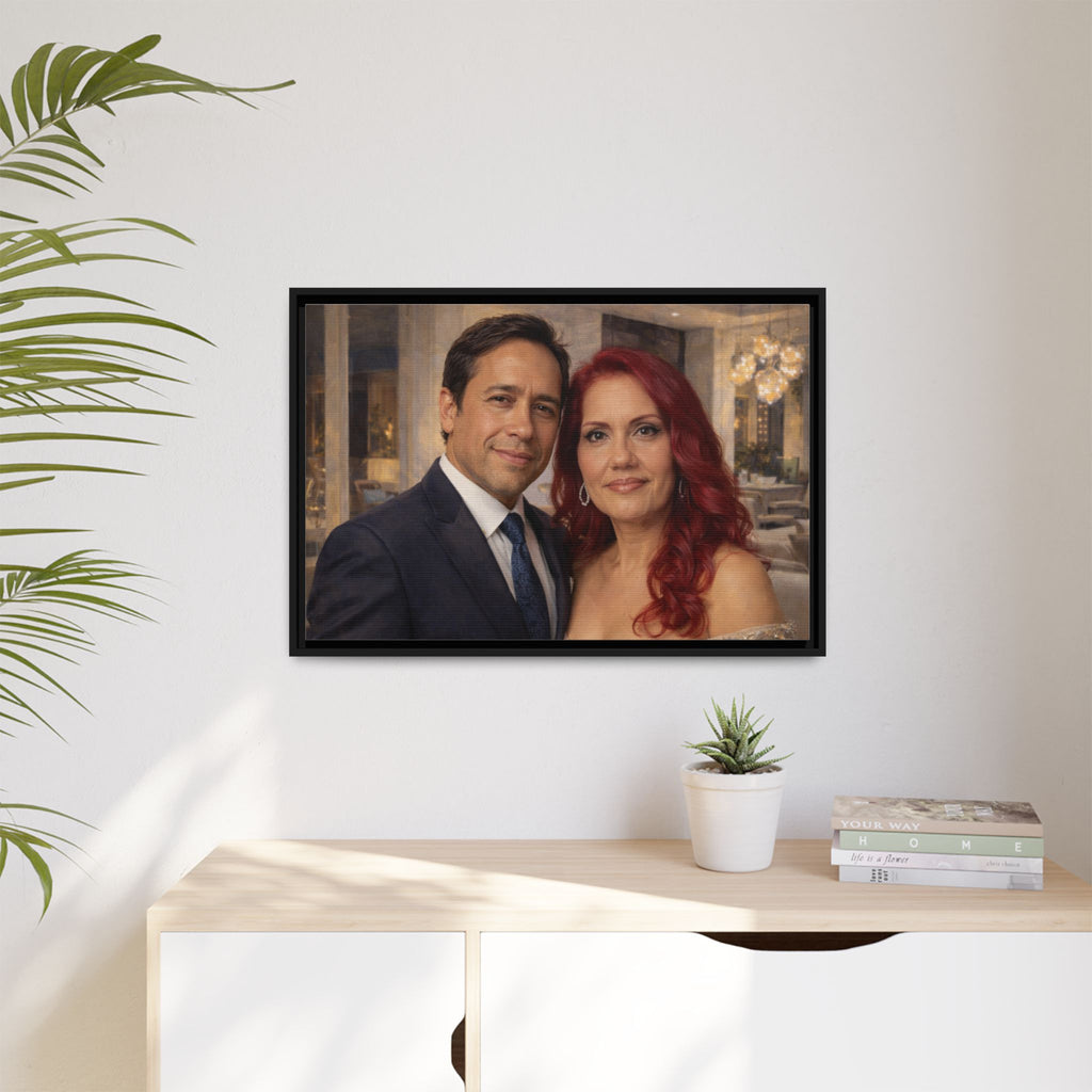 Custom Oil Painting Illusion Canvas – Luxury Portrait Art