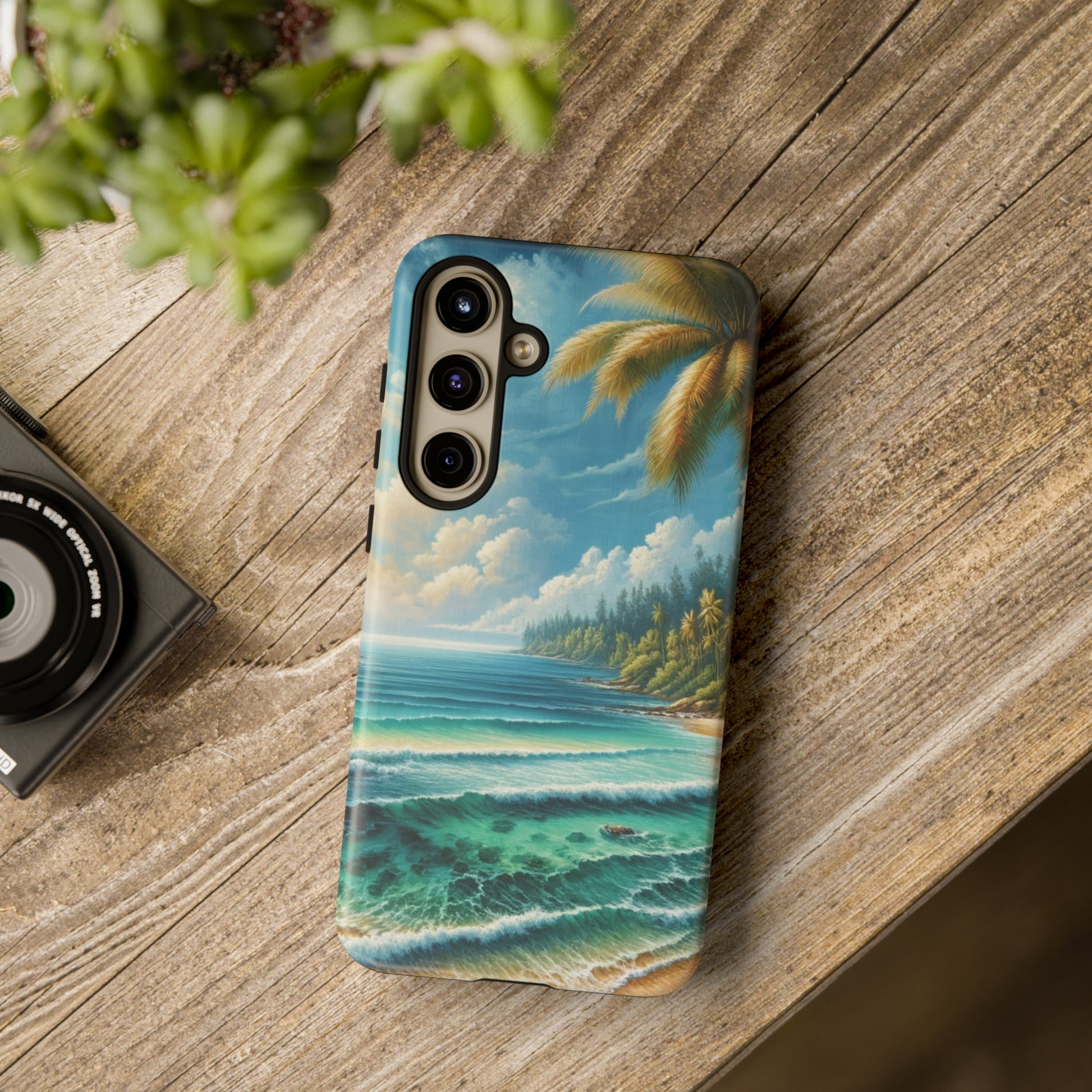 Coastal Serenity Ocean Beach View Protective Phone Case Gift for Her Phone 15, Samsung iPhone Samsung Gift for Her Case iPhone 15, Samsung iPhone Samsung Accessory Gift for Her.