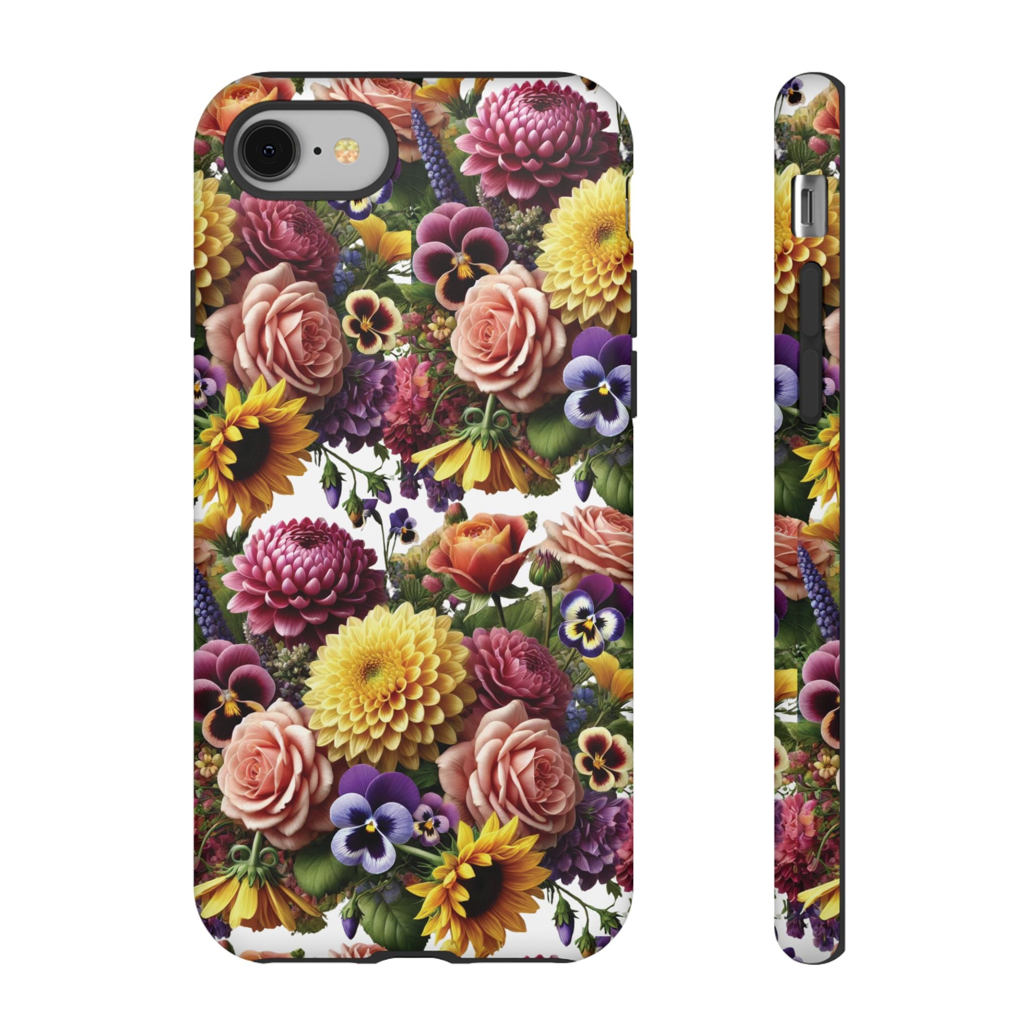 Floral Fall Phone Case for iPhone 16 15 14 13 12  21 23 Samsung, and Pixel | Stylish Protective Cover Gift for Her Perfect for Floral Lover