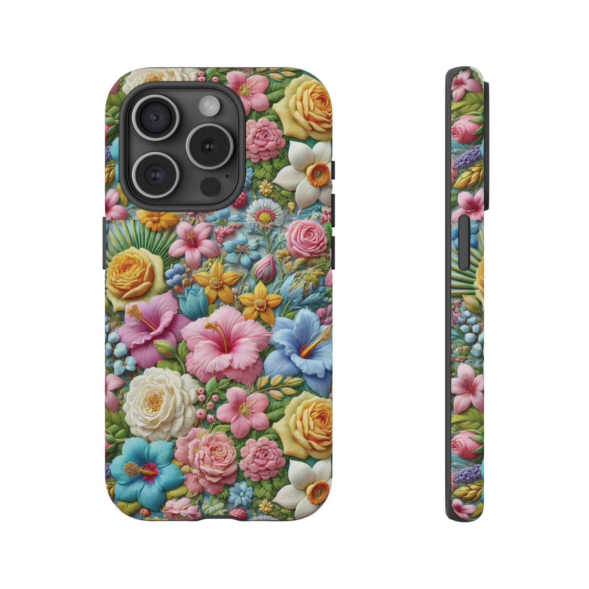 Elegant Pastel Flower Phone Case – Beautiful Floral Design, Durable Protection for Your Device, Stylish and Lightweight, Perfect Gift for Flower Lovers