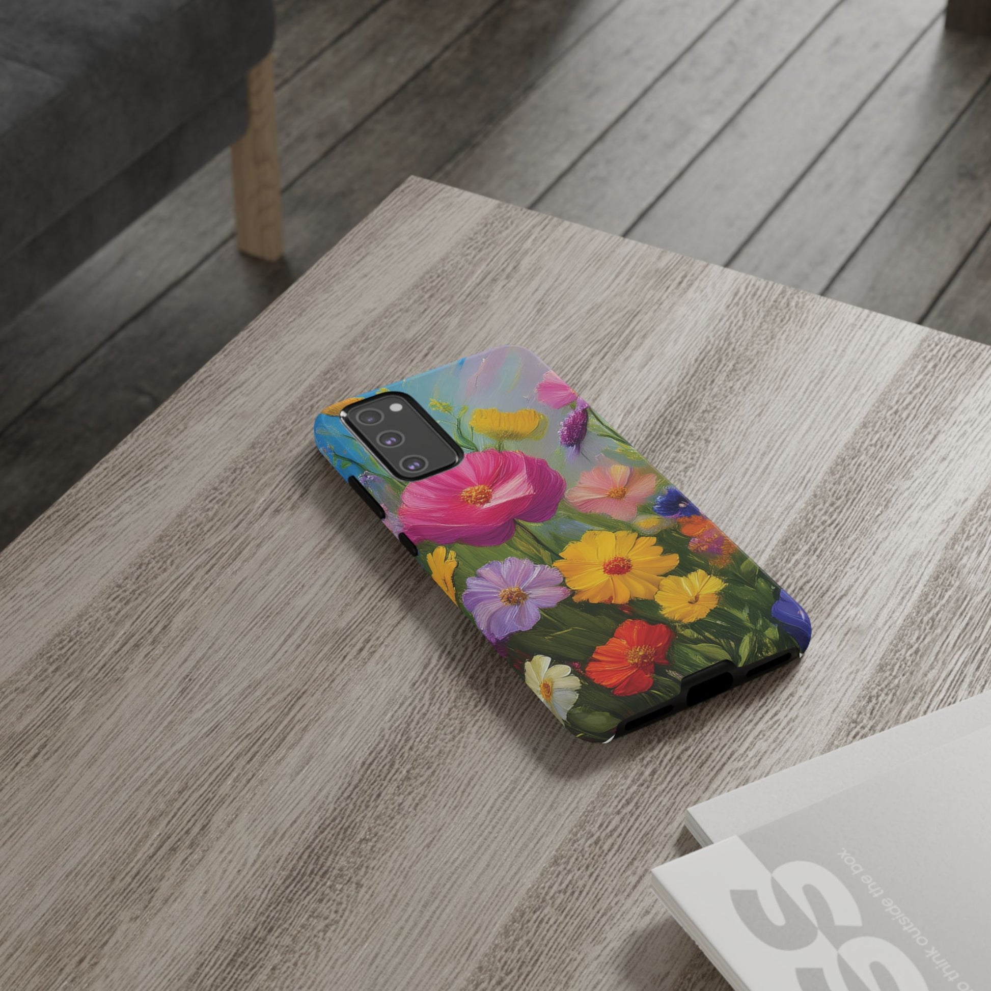 Vibrant Wildflower Painting Phone Case Hand-Painted Floral Art Design | Bright Nature-Inspired Cover | Perfect Gift for Flower Lovers iPhone & Galaxy