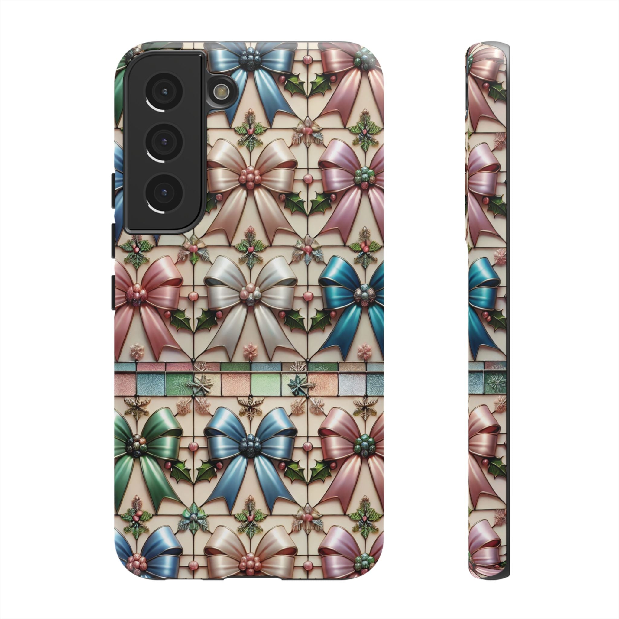 Coquette Bows Pastel Phone Case for iPhone 17 ,  15 14 13 12  21 23 Samsung, and Pixel | Stylish Protective Cover Gift for Her Perfect for Floral Lover