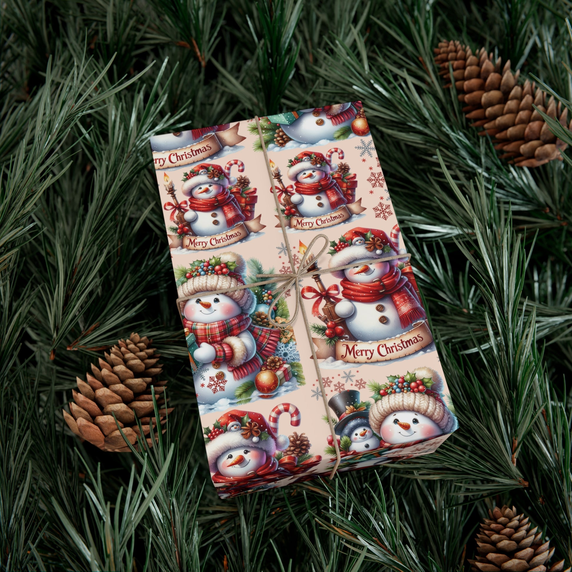 Christmas Wrapping Paper Whimsical Winter Wonderland with Festive Gifts Perfect for a Magical Holiday Season in Matte/Satin, All Occasion - MRSBYVALLE