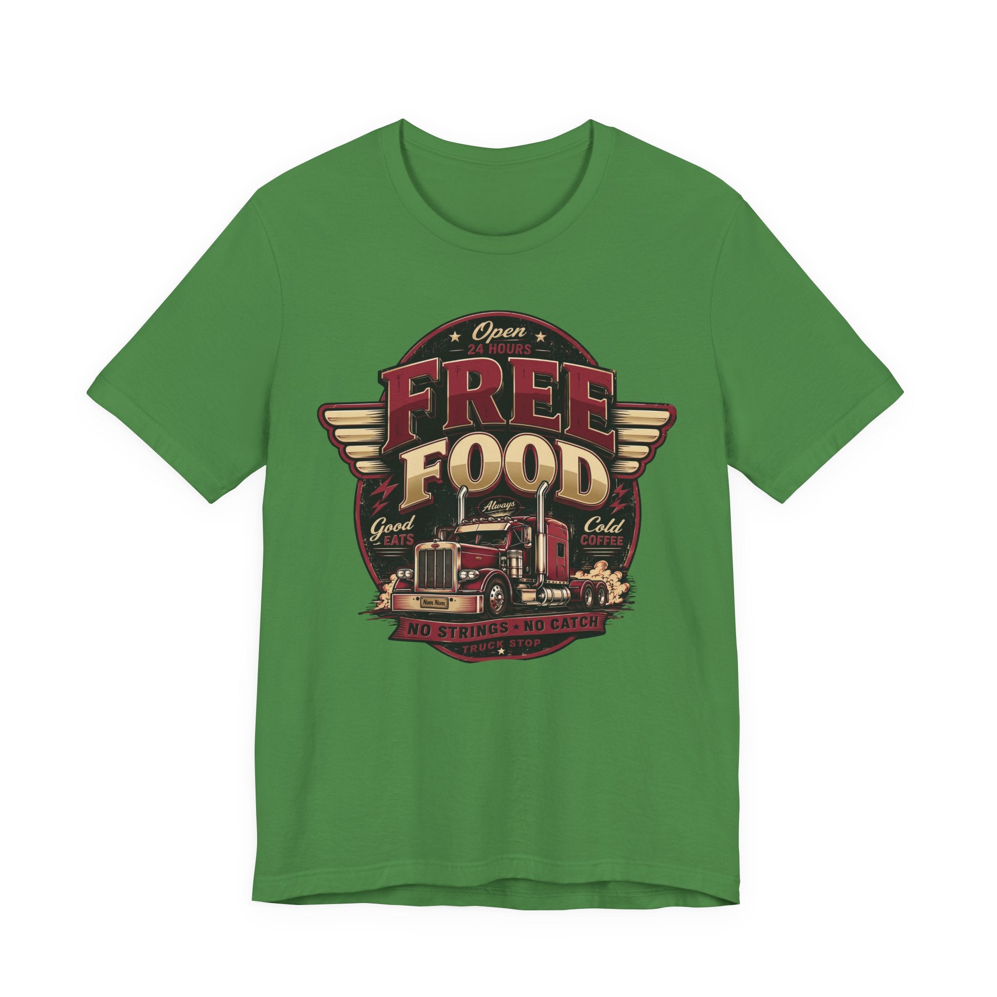 T-shirt humoristique « Free Food » pour camion de cuisine, parfait pour papa ou mari