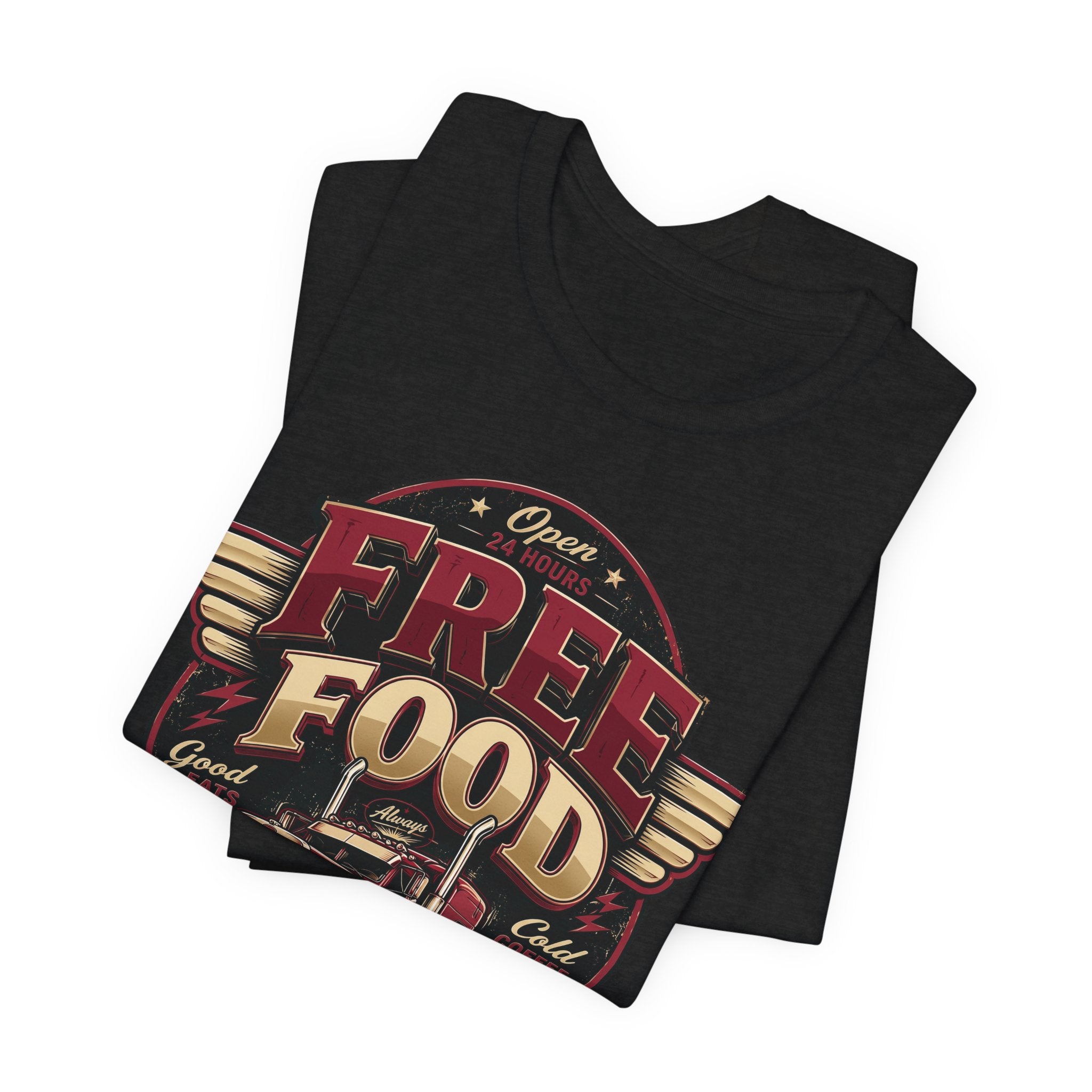 Funny "Free Food" Food Truck T-Shirt Perfect for Dad or Husband