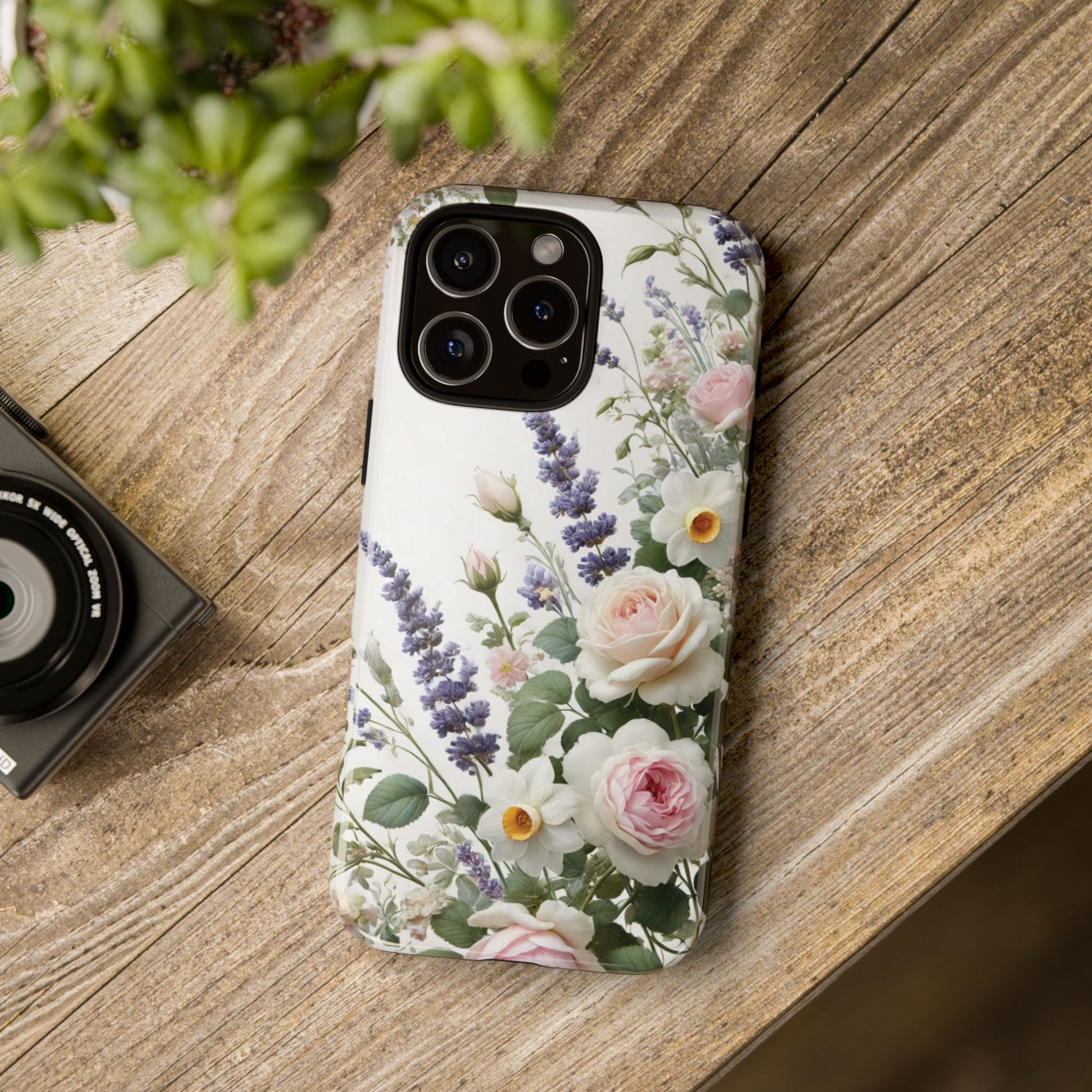 Boho Floral Fall Phone Case for iPhone 17,16  21 23 Samsung, and Pixel | Stylish Protective Cover Gift for Her Perfect for Floral Lover