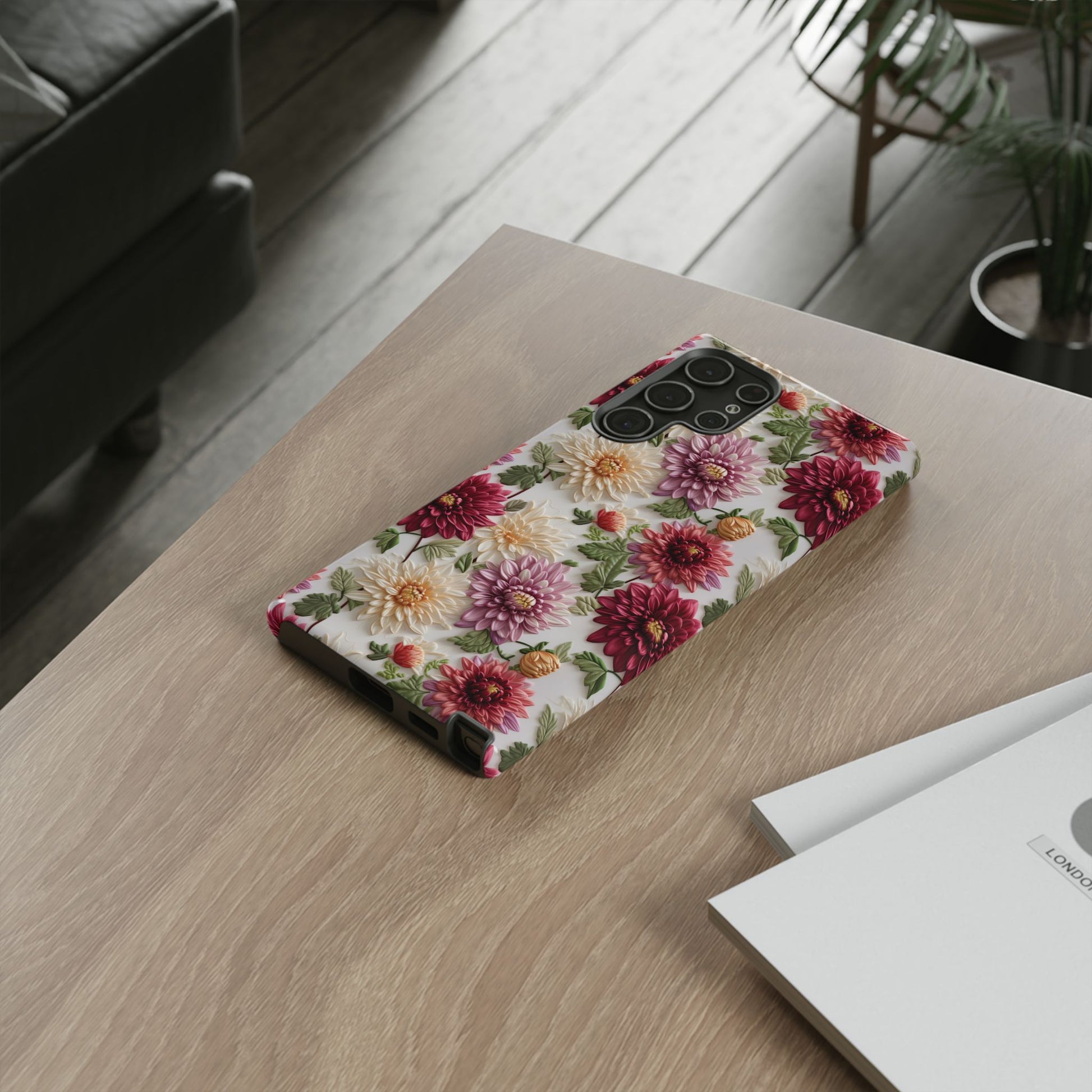 Floral Fall Phone Case for iPhone 16 pro15 14 13 12  21 23 Samsung, and Pixel | Stylish Protective Cover Gift for Her Perfect for Floral Lover - MRSBYVALLE