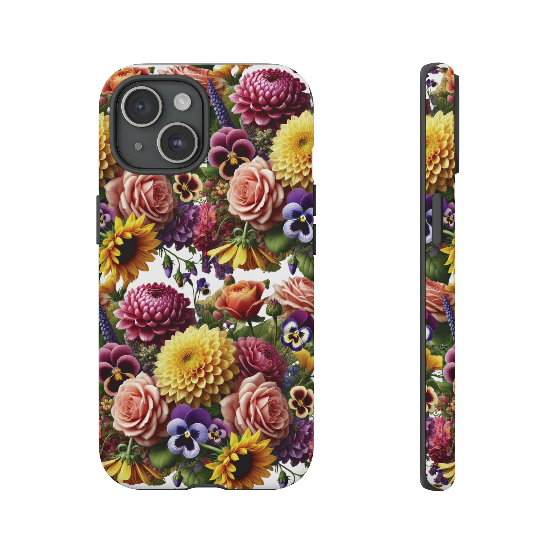 Floral Fall Phone Case for iPhone 16 15 14 13 12  21 23 Samsung, and Pixel | Stylish Protective Cover Gift for Her Perfect for Floral Lover