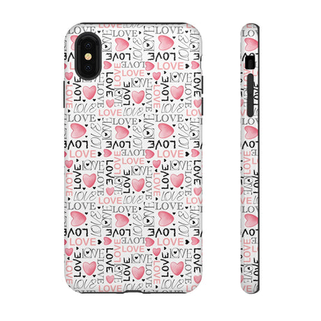 Cute Love Modern Watercolor Abstract Phone Case Compatible with iPhone, Samsung & More - Stylish, Durable Protection with Vibrant Artistic Design Perfect Gift for Her