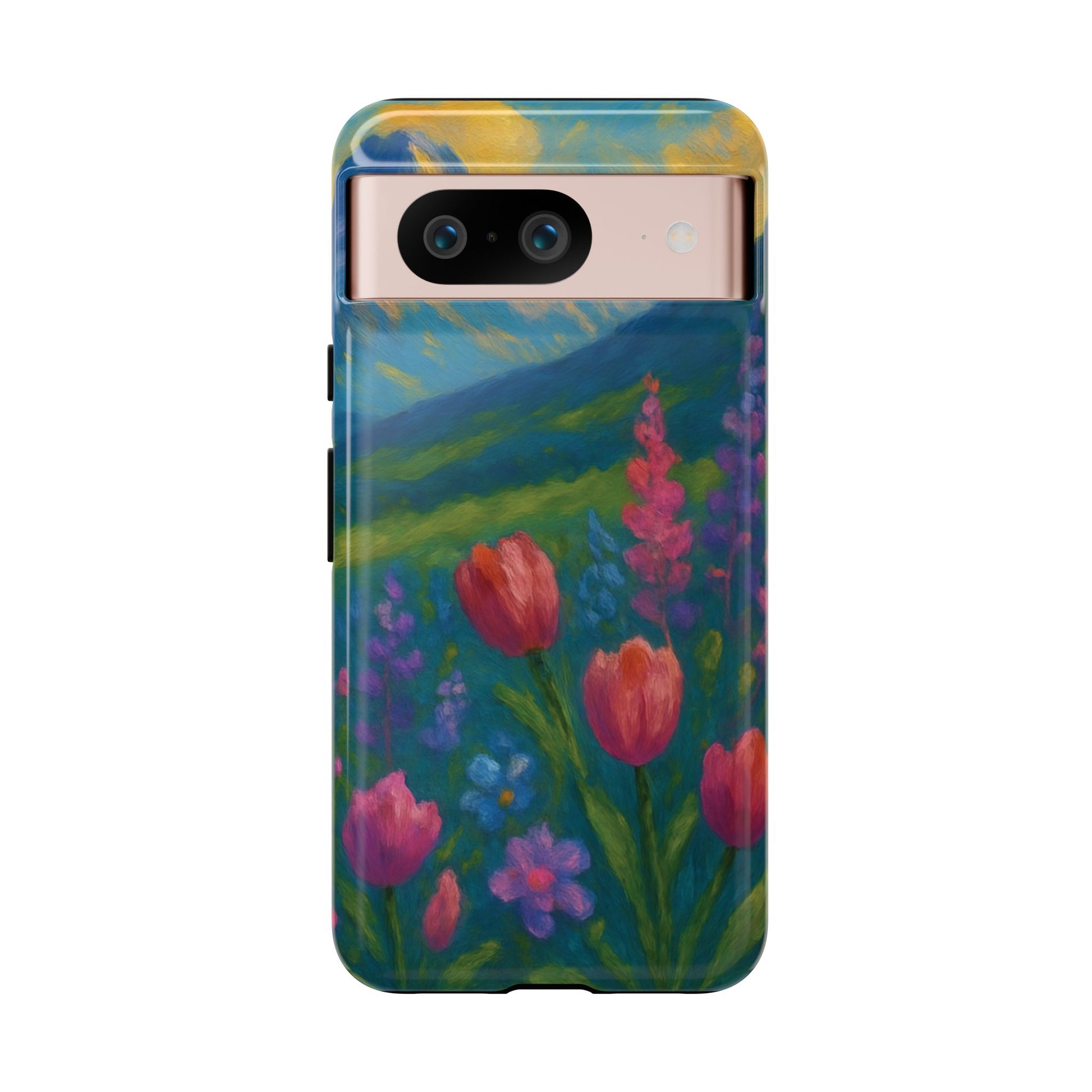 Mountains Wildflowers Phone Case | Vibrant Botanical Floral Design | Nature-Inspired Protective Cover for iPhone & Samsung | Trendy Aesthetic Gift Idea