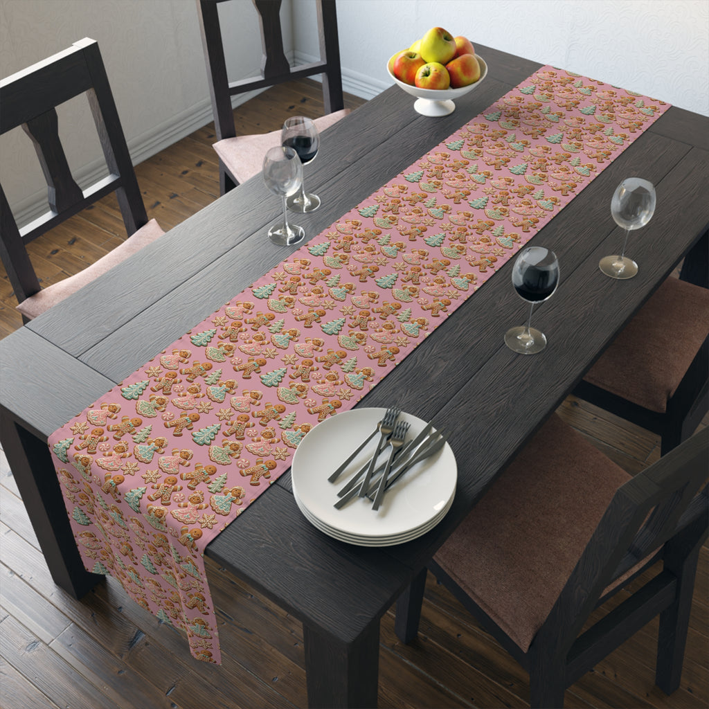 Gingerbread Cookies Holiday Table Runner
