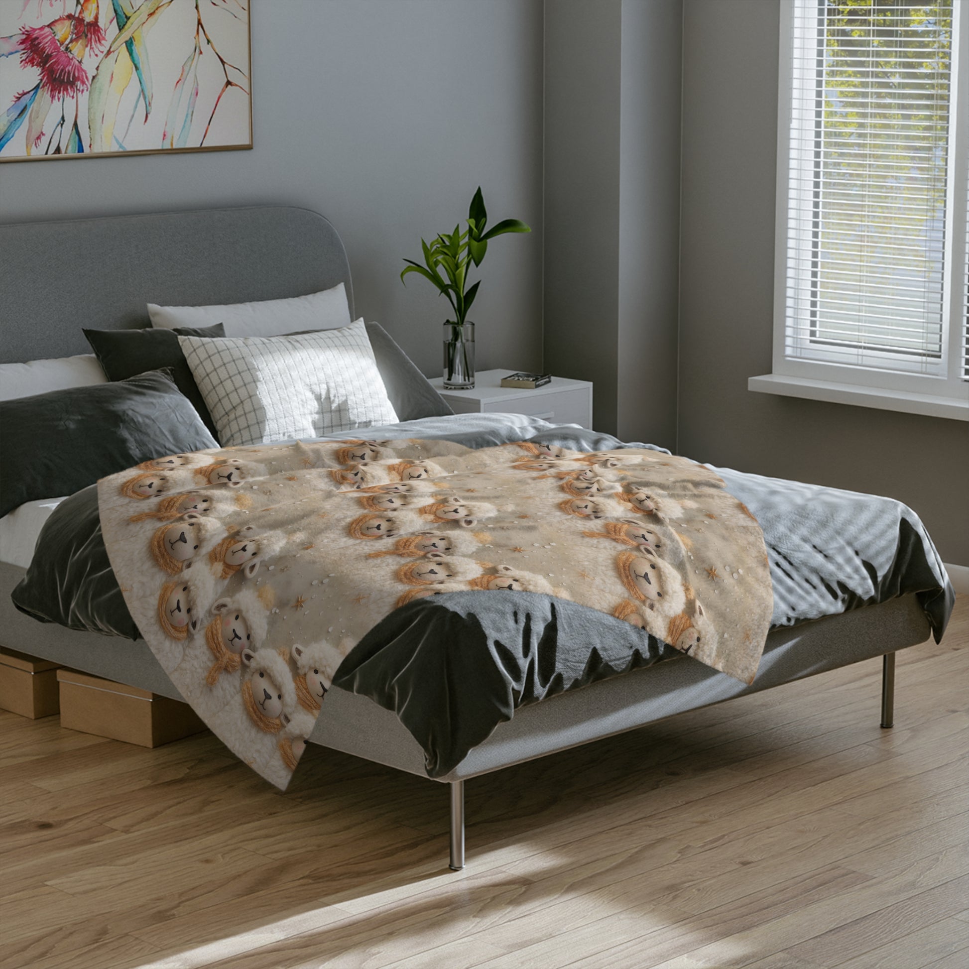 Cozy 3D Illusion Sheep Minky Blanket | Soft and Plush for Ultimate Comfort Perfect for Snuggling, Adding Whimsical Charm to Your Home | Ideal Gift for Animal Lovers and Cozy Nights Throw - MRSBYVALLE
