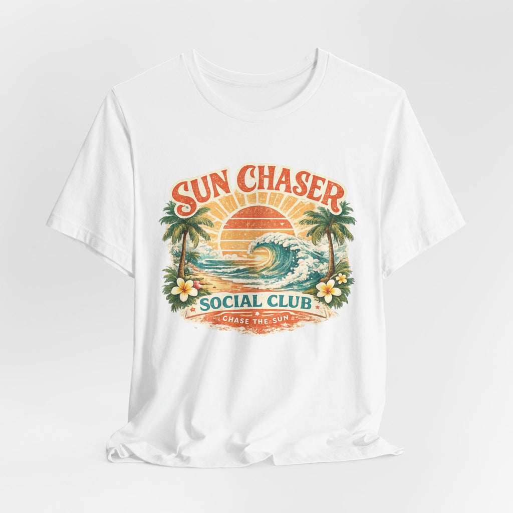 Sun Chaser T-Shirt — Retro Sunrise Graphic Tee Gift Fun