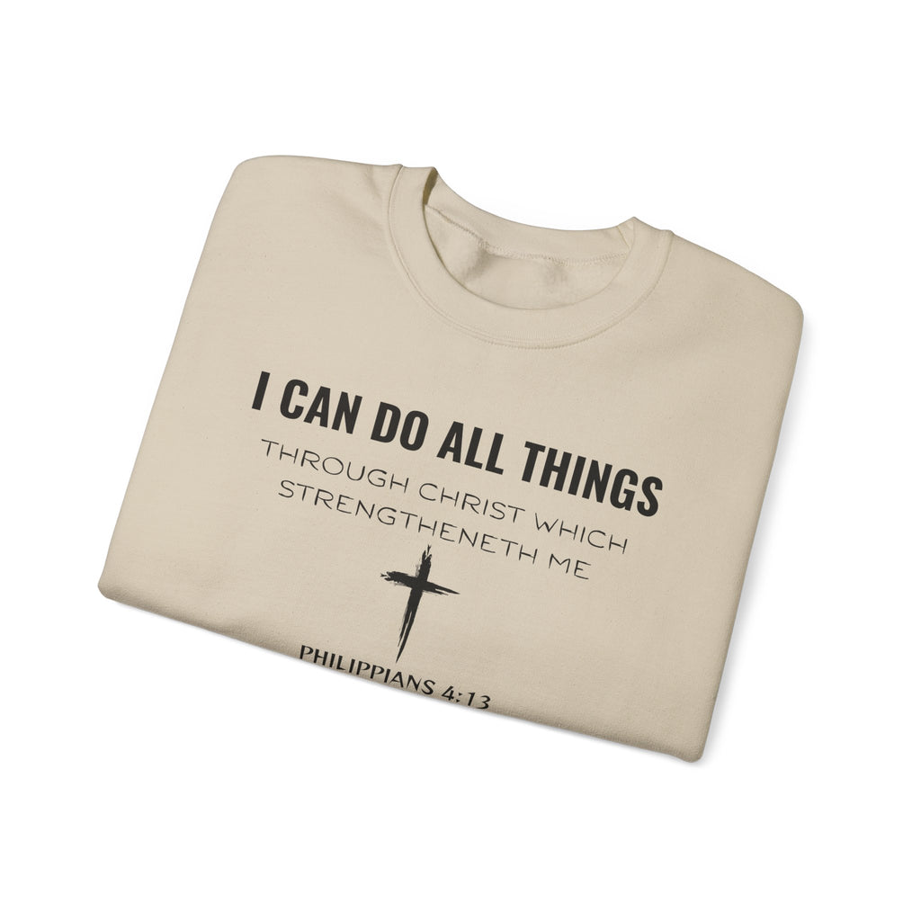 Inspirational Quote Sweatshirt, Unisex Crewneck, Faith Apparel, Perfect Gift for Christians, Cozy Everyday Wear, Bible Verse Design