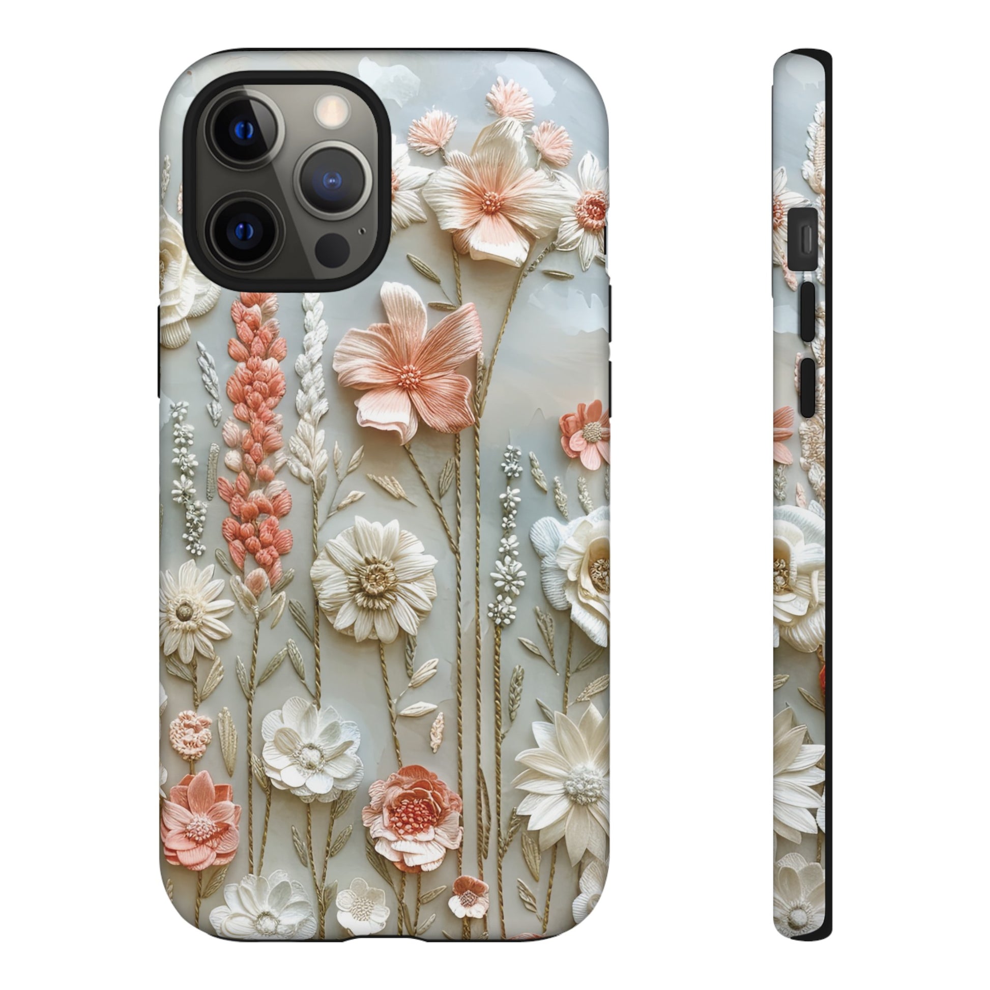 Pastel Wildflowers Protective Phone Case Gift for Her Phone 15, Samsung iPhone Samsung Gift for Her Case iPhone 15, Samsung iPhone Samsung Accessory Gift for Her