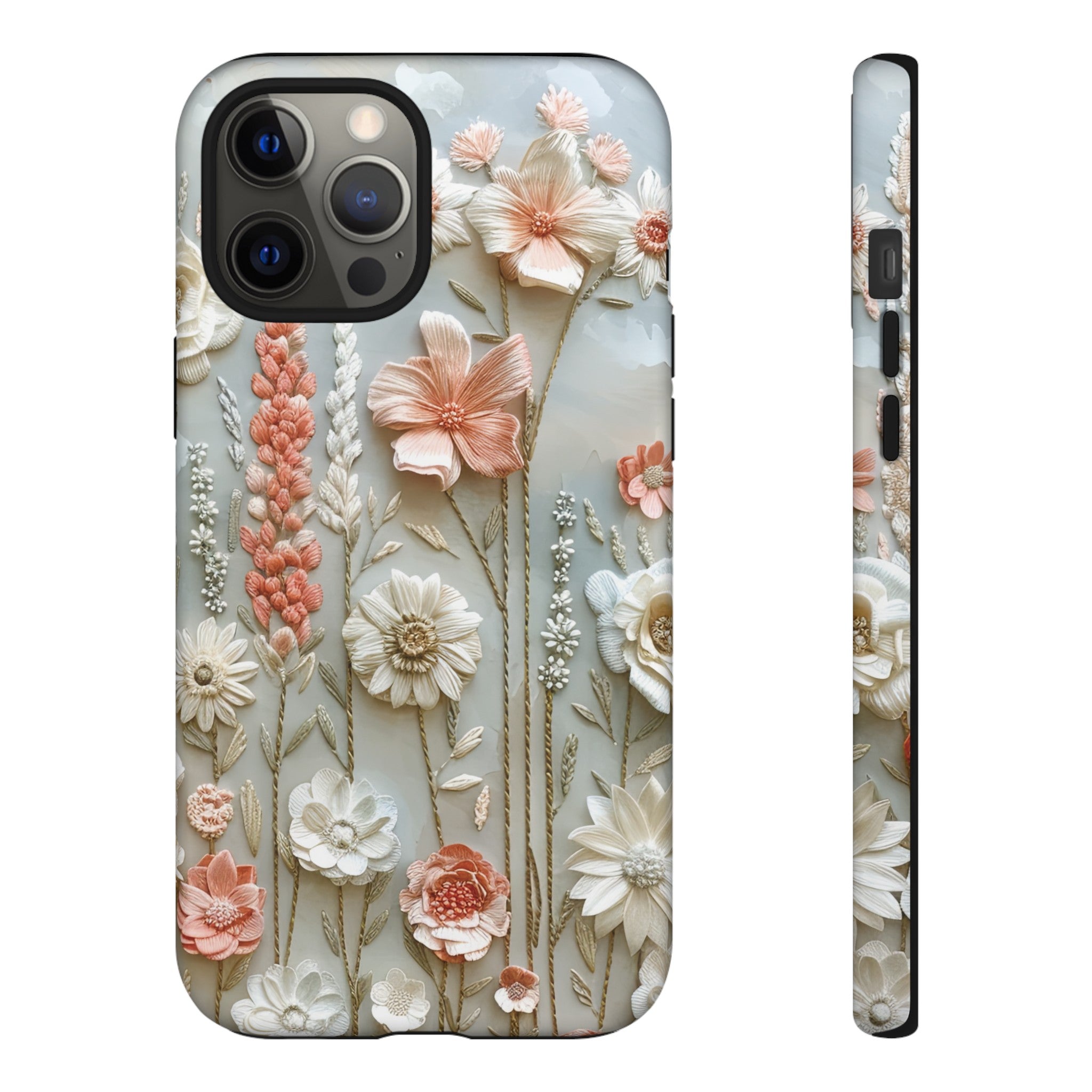 Pastel Wildflowers Protective Phone Case Gift for Her Phone 15, Samsung iPhone Samsung Gift for Her Case iPhone 15, Samsung iPhone Samsung Accessory Gift for Her