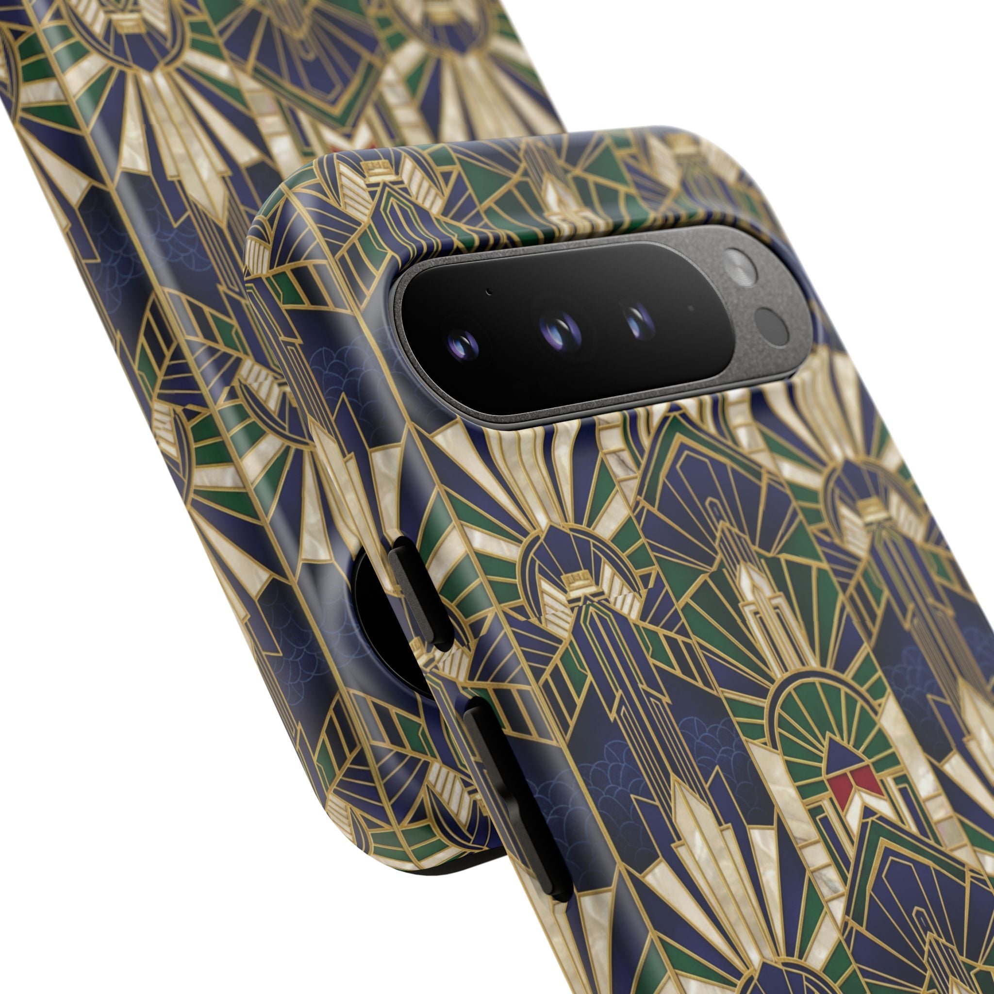 Navy & Gold Art Deco Phone Case — Imperial Art Deco Tough Case