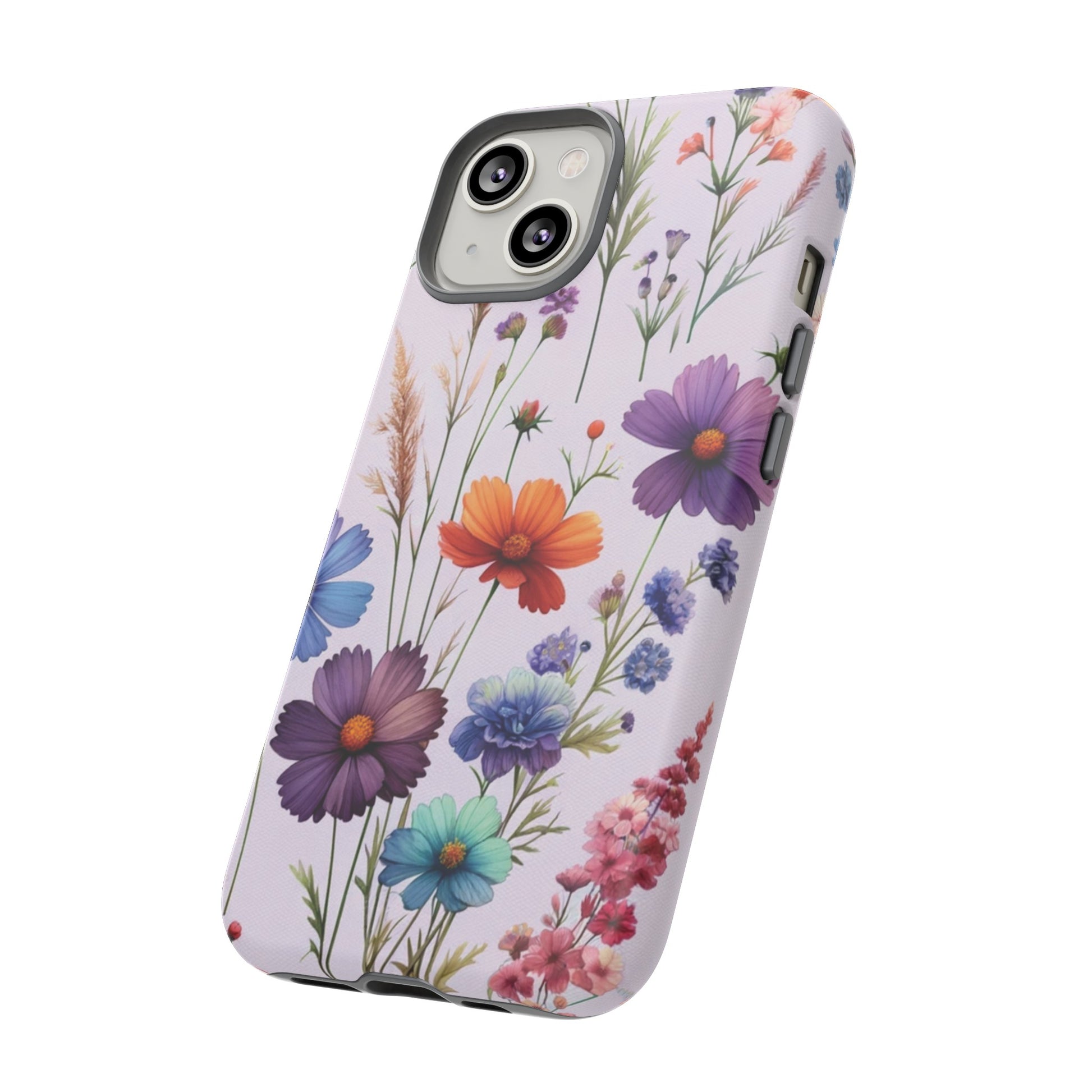 Lavender Wildflowers Protective Phone Case Gift for Her Phone 15, Samsung iPhone Samsung Gift for Her Case iPhone 15, Samsung iPhone Samsung Accessory Gift for Her.