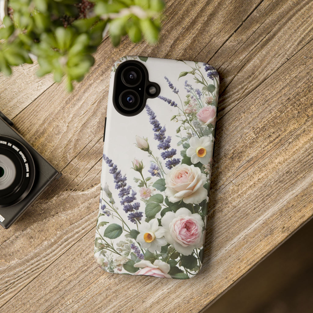Boho Floral Fall Phone Case for iPhone 17,16  21 23 Samsung, and Pixel | Stylish Protective Cover Gift for Her Perfect for Floral Lover