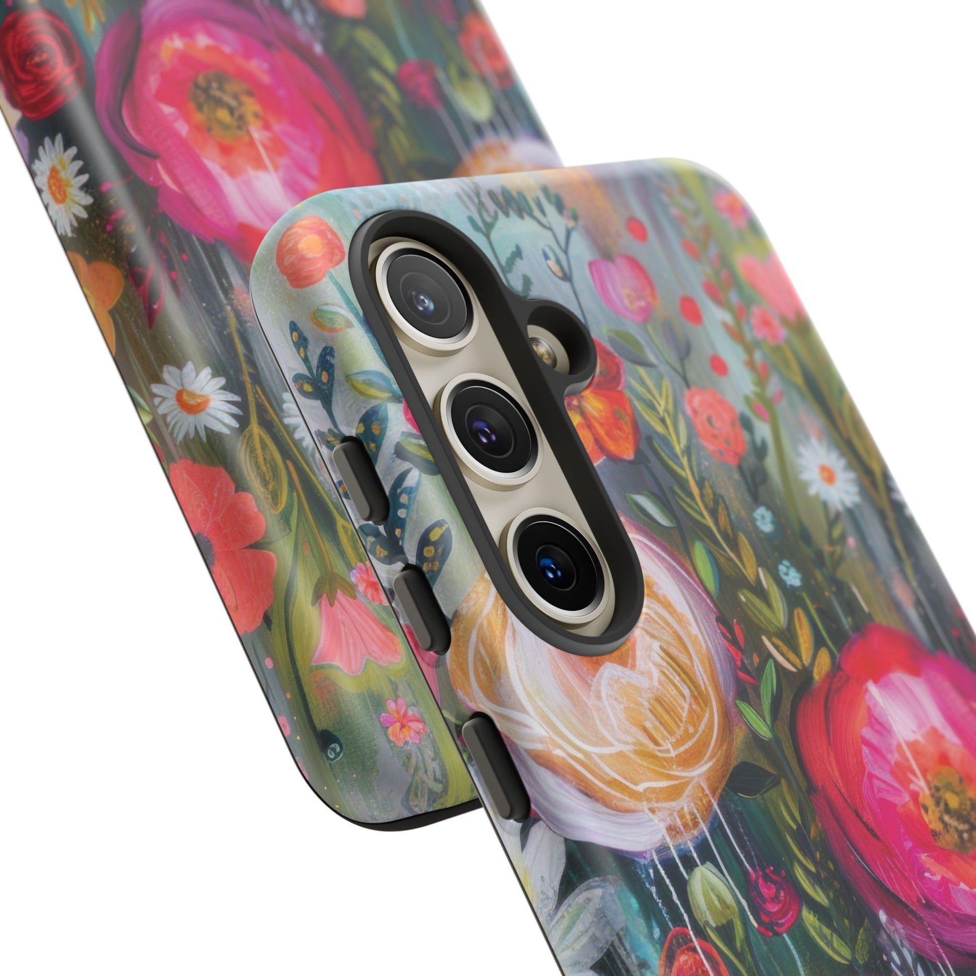 Watercolor Boho Floral Phone Case for iPhone 16 15 14 13 12  21 23 Samsung, and Pixel | Stylish Protective Cover Gift for Her Perfect for Floral Lover