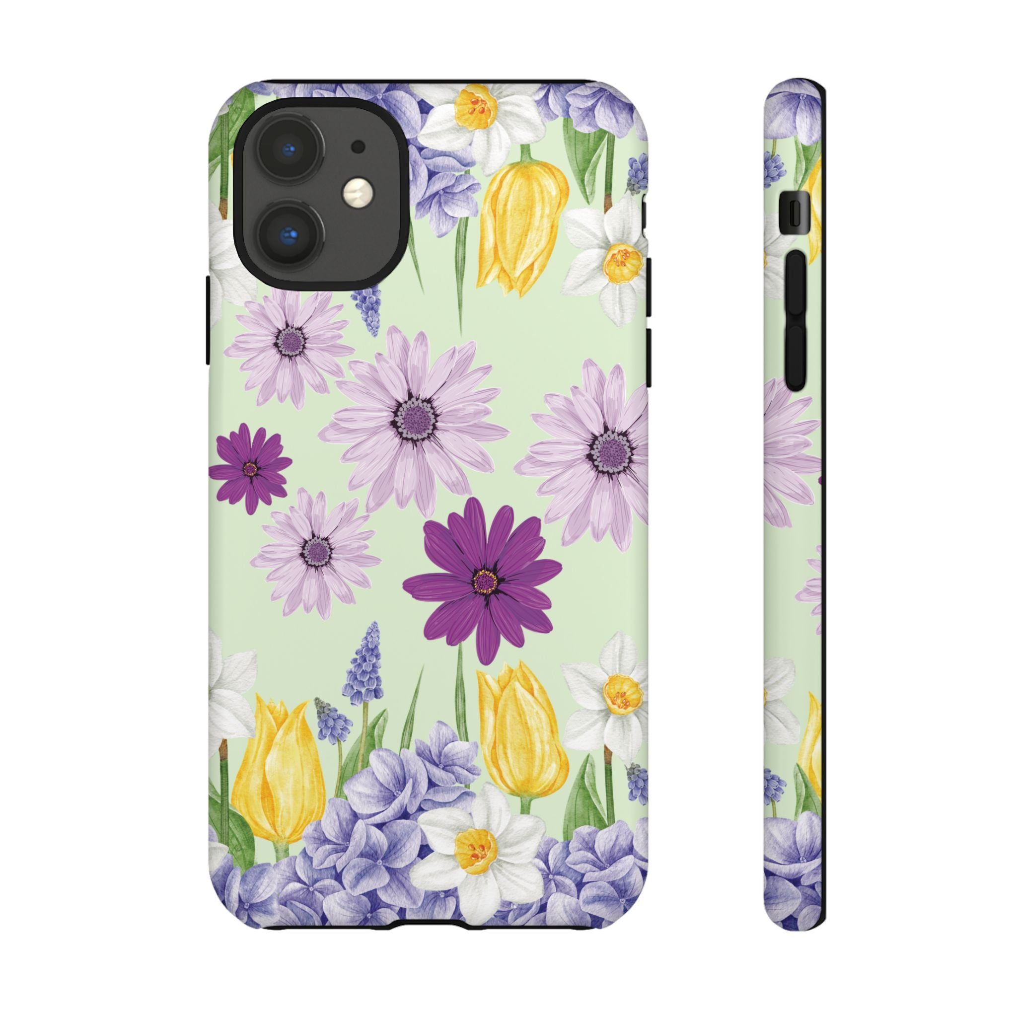 Lavender Yellow Flower Phone Case – Stylish Protective Cover for iPhone & Samsung, Botanical Design, Perfect Gift for Spring & Everyday Elegance