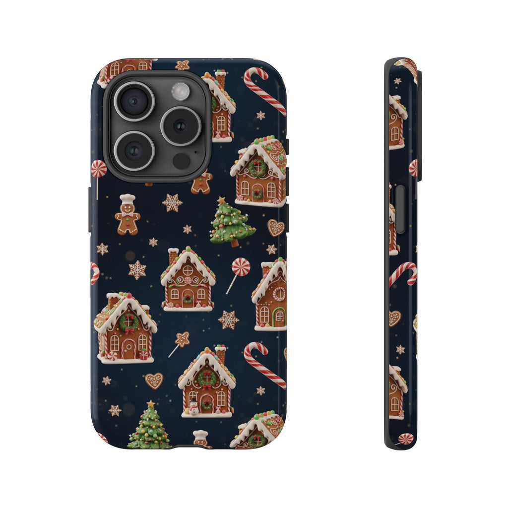 3D Gingerbread House Christmas Phone Case | Premium Holiday Gift Cover for iPhone 17, iPhone, and Samsung Galaxy Gift for Her or Him
