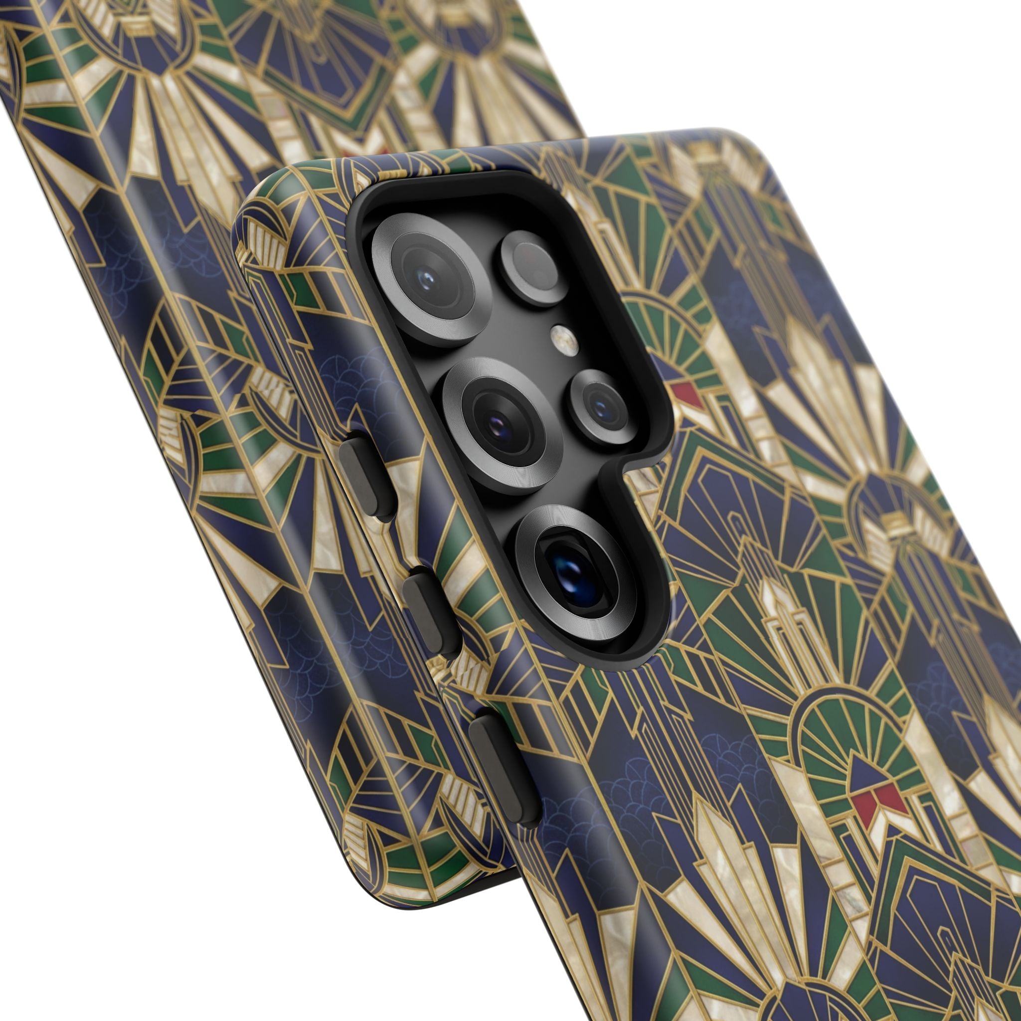 Navy & Gold Art Deco Phone Case — Imperial Art Deco Tough Case