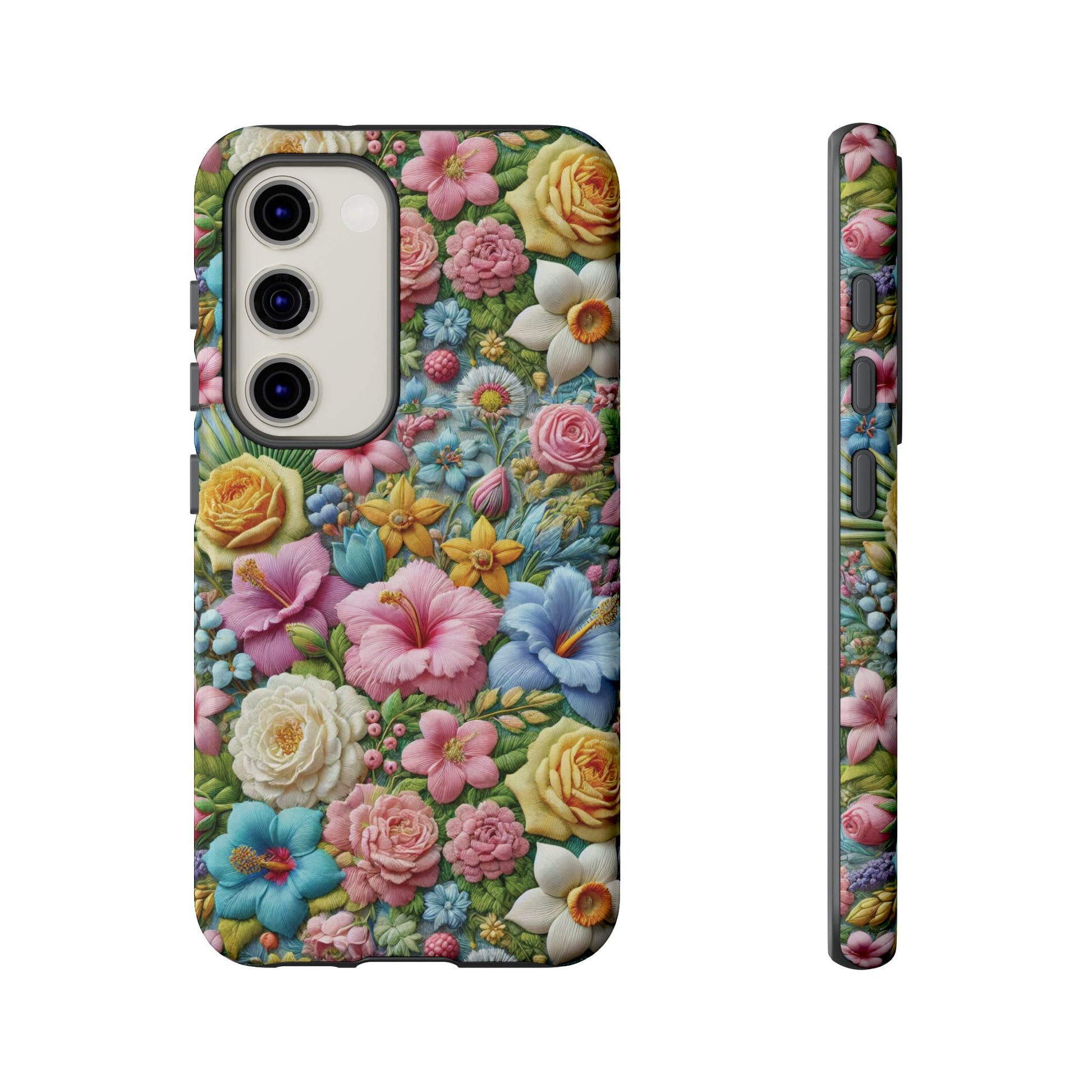 Elegant Pastel Flower Phone Case – Beautiful Floral Design, Durable Protection for Your Device, Stylish and Lightweight, Perfect Gift for Flower Lovers