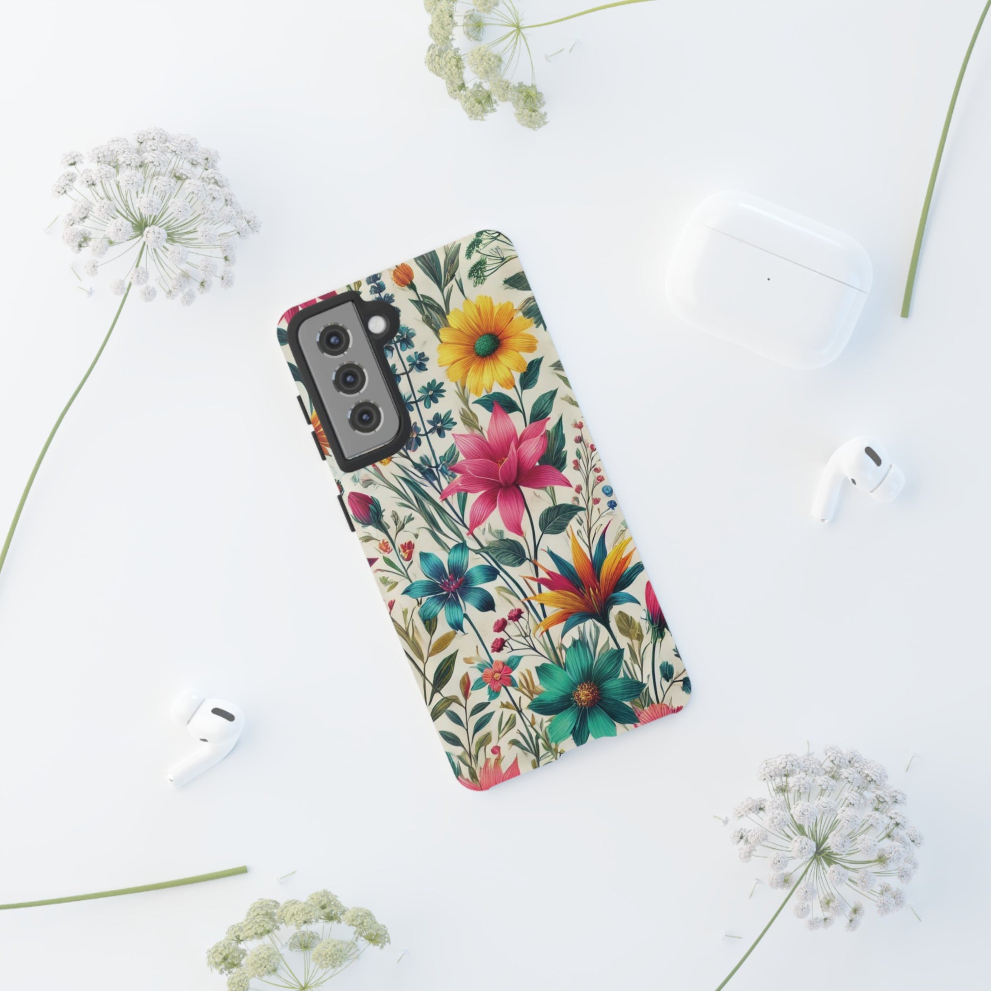 Wildflowers Boho Chic Design Phone Case - Stylish, Protective Cover for All Models Gift for Mom Accessory Gift for Her