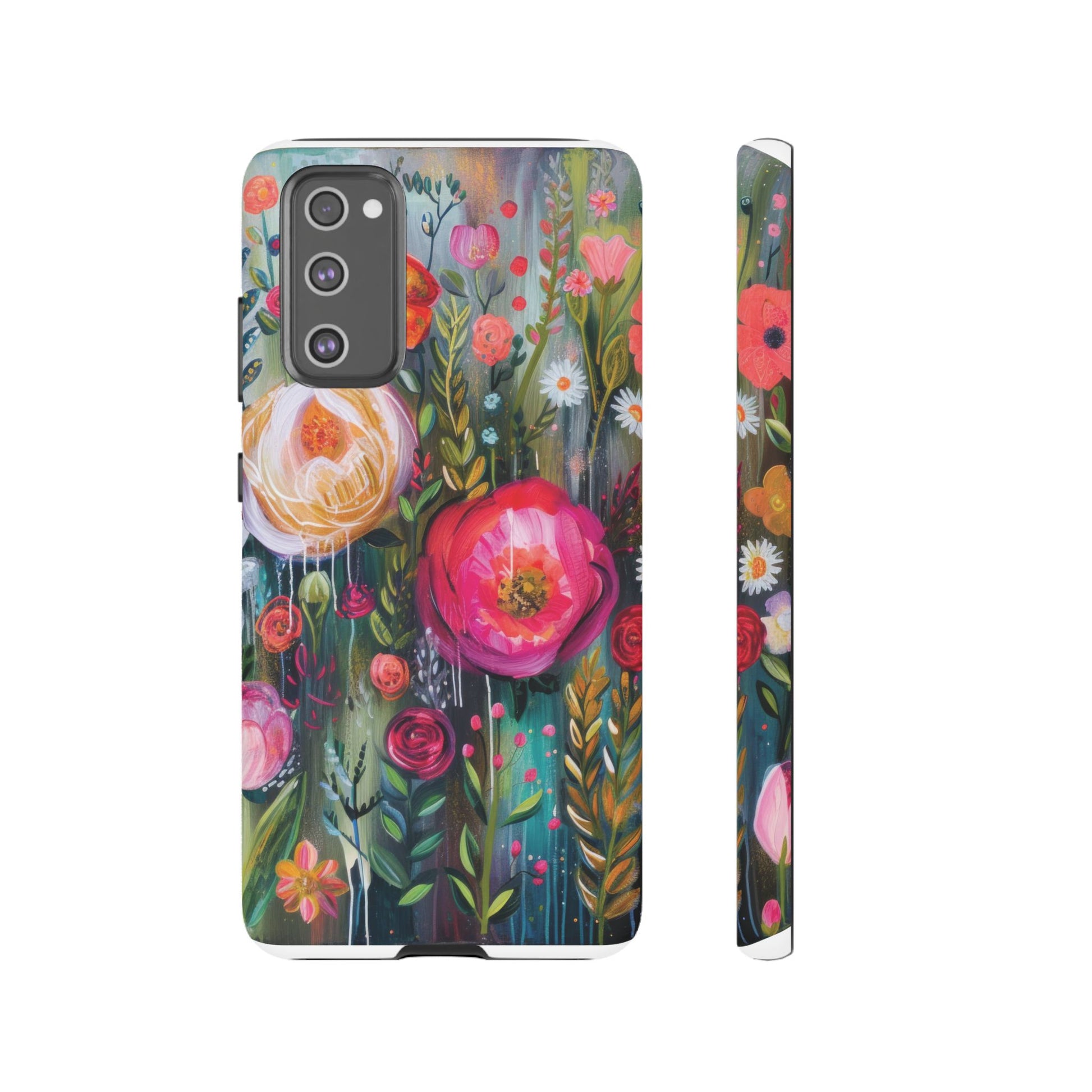 Watercolor Boho Floral Phone Case for iPhone 16 15 14 13 12  21 23 Samsung, and Pixel | Stylish Protective Cover Gift for Her Perfect for Floral Lover