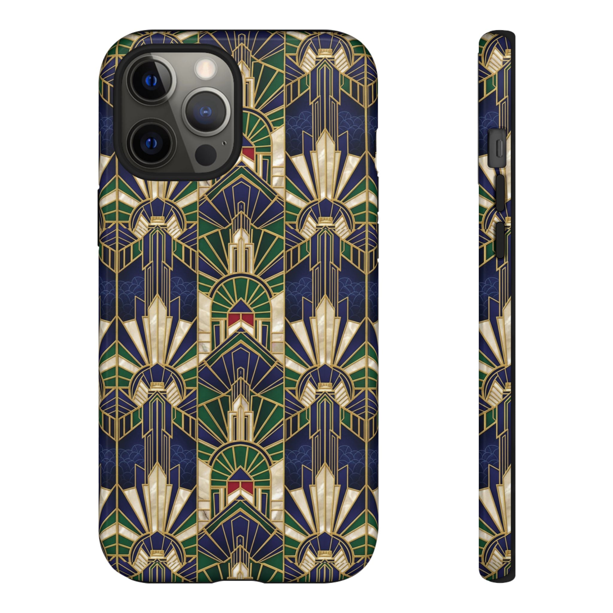 Navy & Gold Art Deco Phone Case — Imperial Art Deco Tough Case