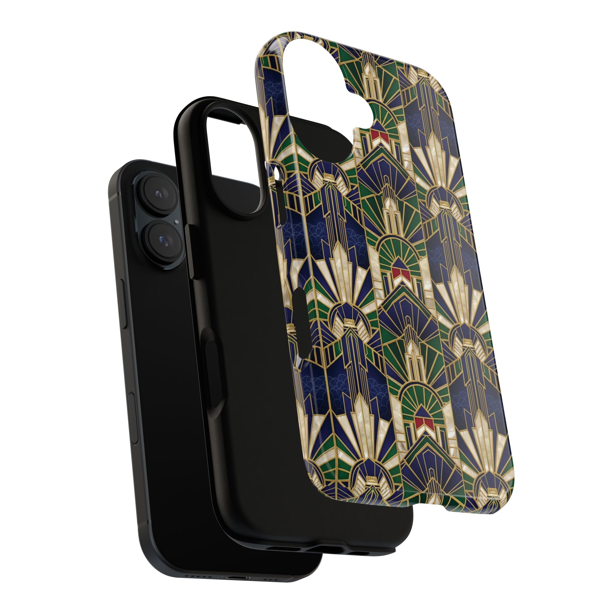 Navy & Gold Art Deco Phone Case — Imperial Art Deco Tough Case