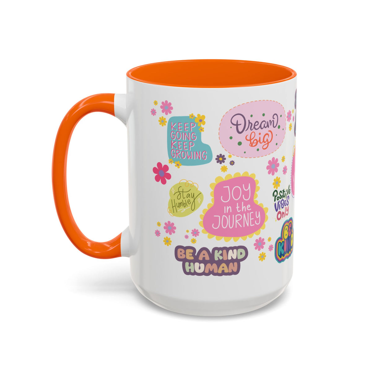 Good Vibes Only Coffee Mug 11 & 15 oz Ceramic Inspirational Cup, Positive Affirmation Gift for Mom, Teacher & Coworker | Morning Motivation Mother's Day, or Cozy Spring Mornings