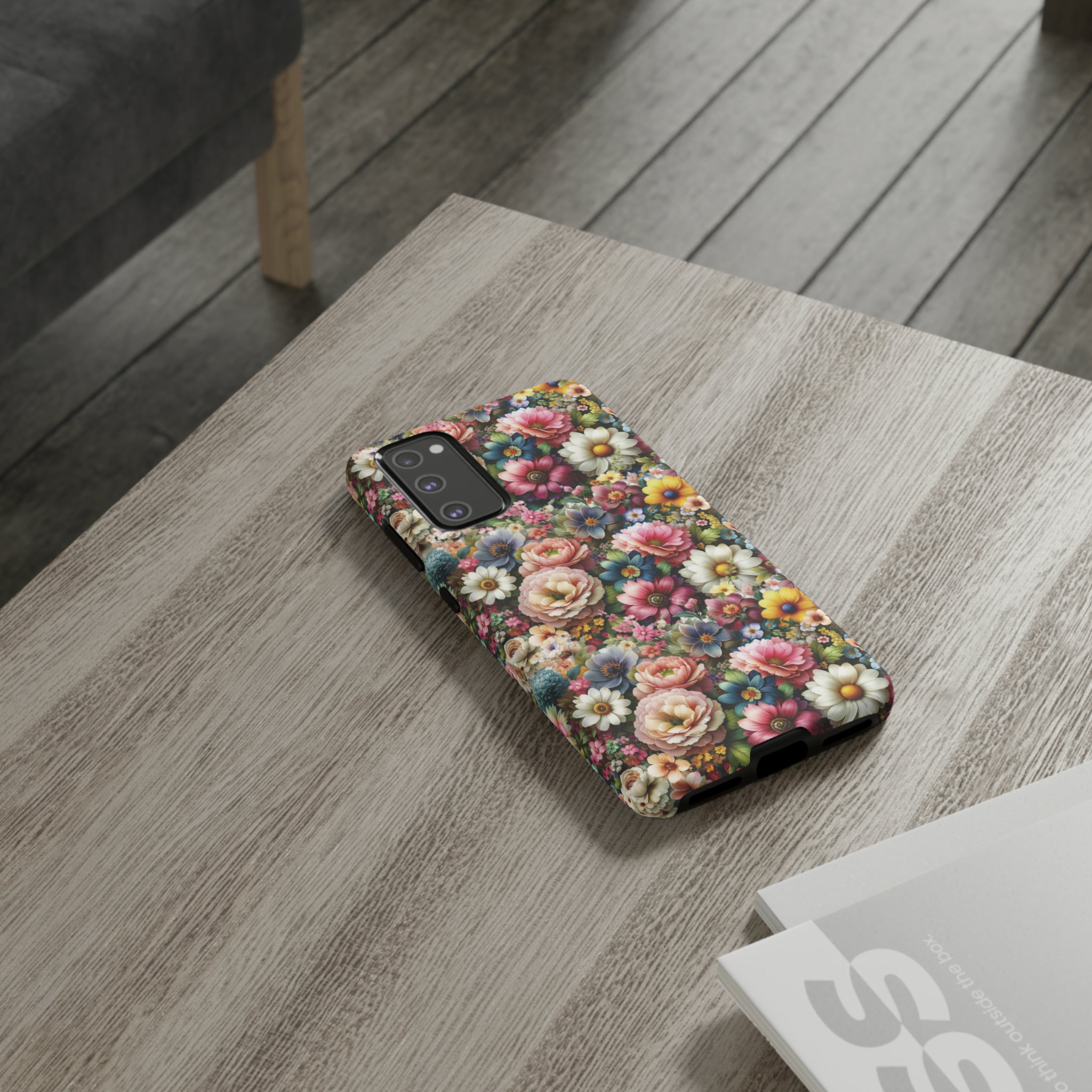 Floral Luxury Phone Tough Case Floral Elegant Durable Stylish for Modern Devices iPhone 15, Samsung iPhone Samsung Accessory Gift for Her.