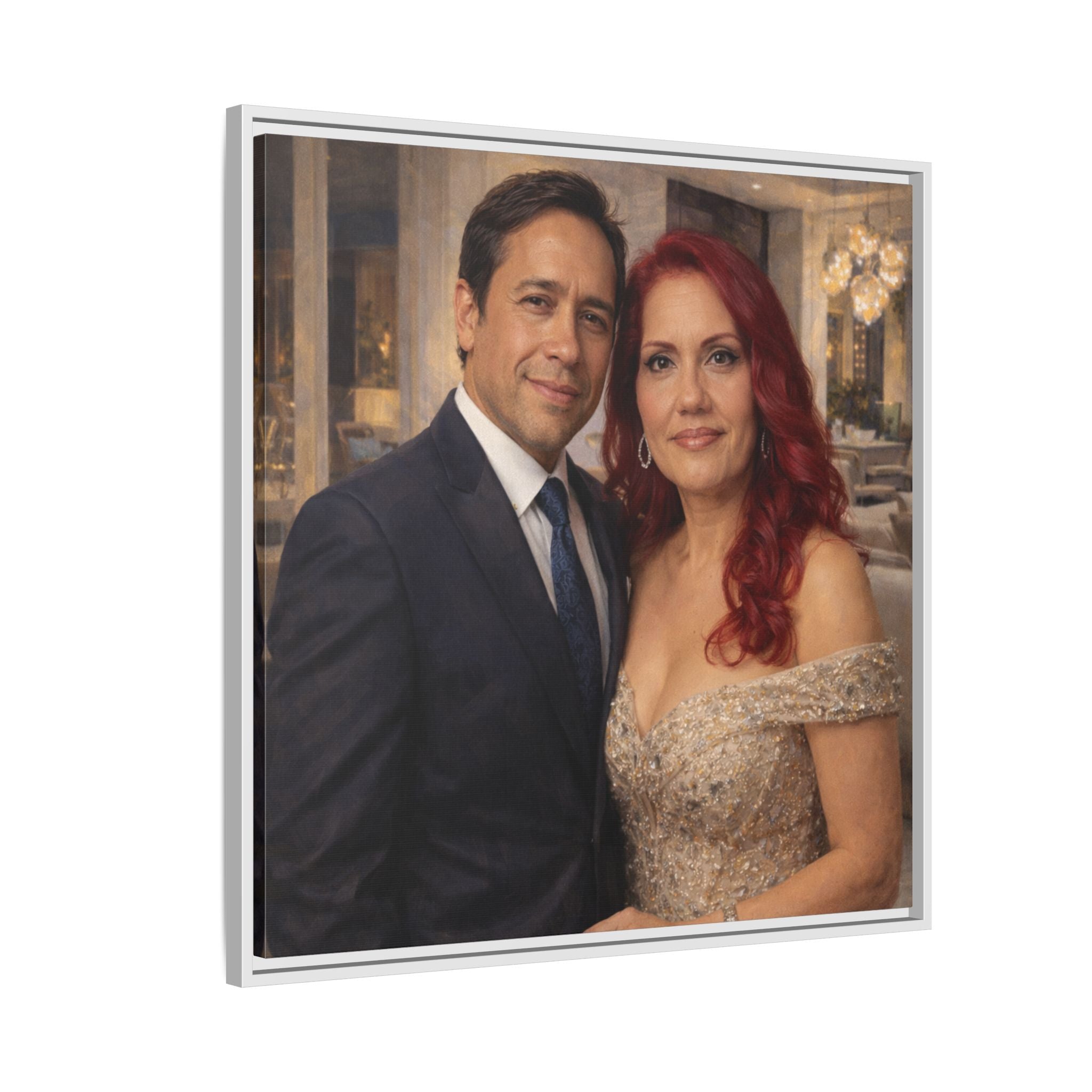 Custom Oil Painting Illusion Canvas – Luxury Portrait Art